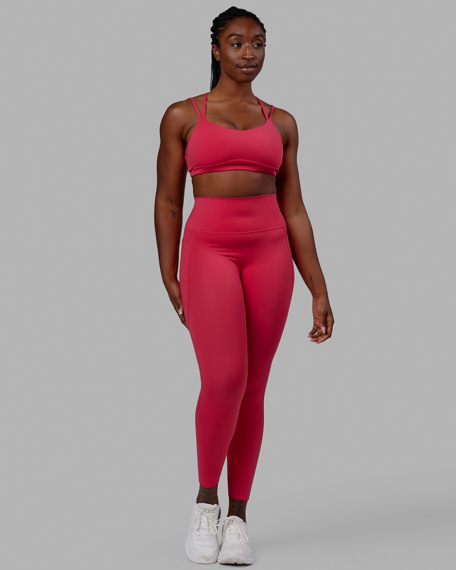 Elixir Full Length Tights With Pockets - Raspberry sold by LSKD product image thumbnail 3