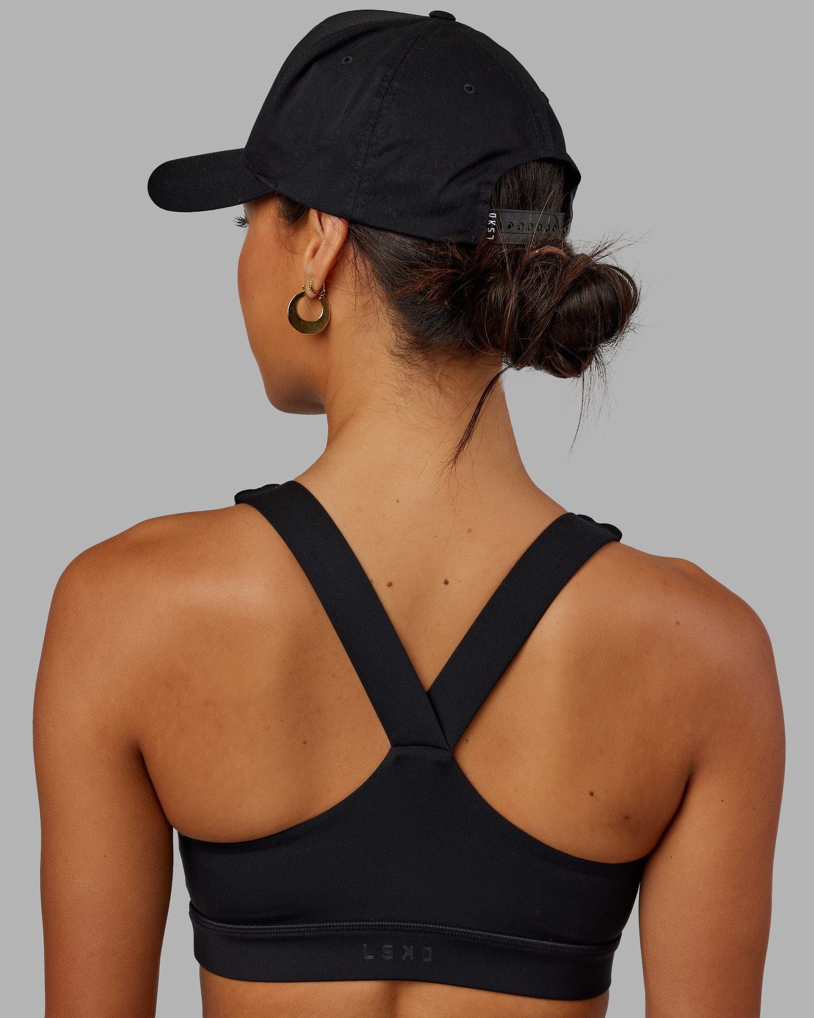 Structure Snapback Cap - Black-White sold by LSKD product image thumbnail 3