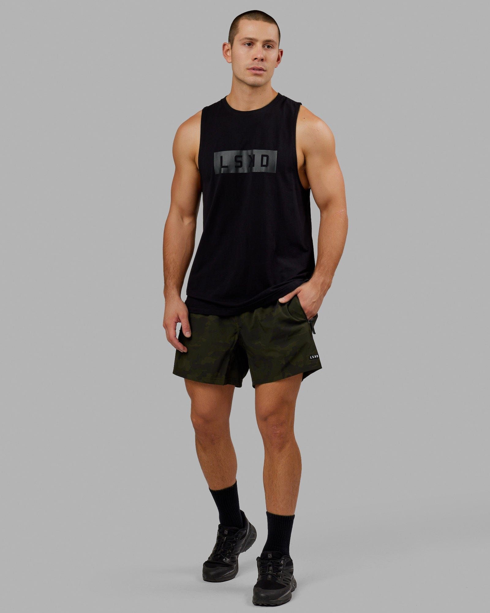 Rep 5" Performance Shorts - Dark Olive Camo sold by LSKD product image thumbnail 2