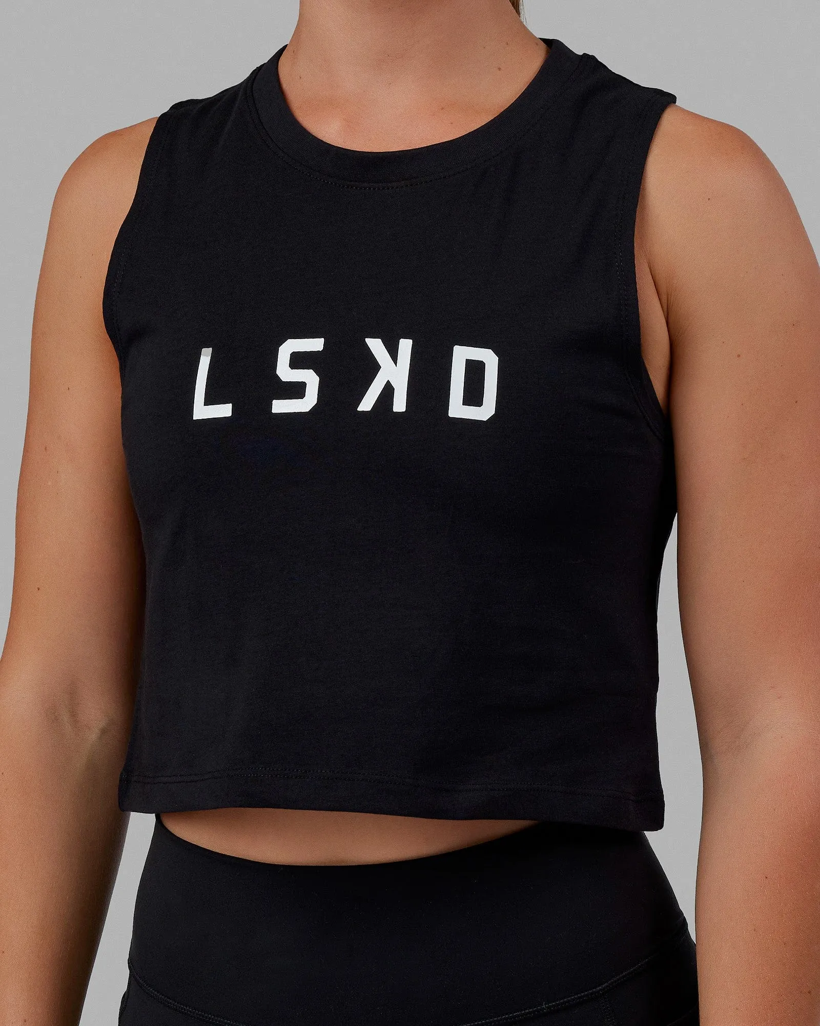 Agile FLXCotton Tank - Black-White sold by LSKD product image thumbnail 5
