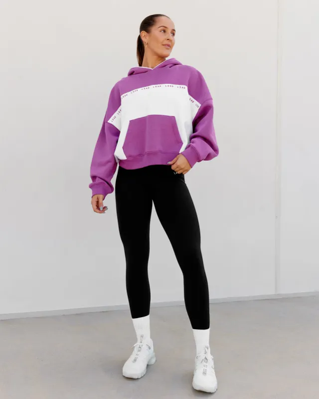 Extend Hoodie - Hyper Violet-White sold by LSKD