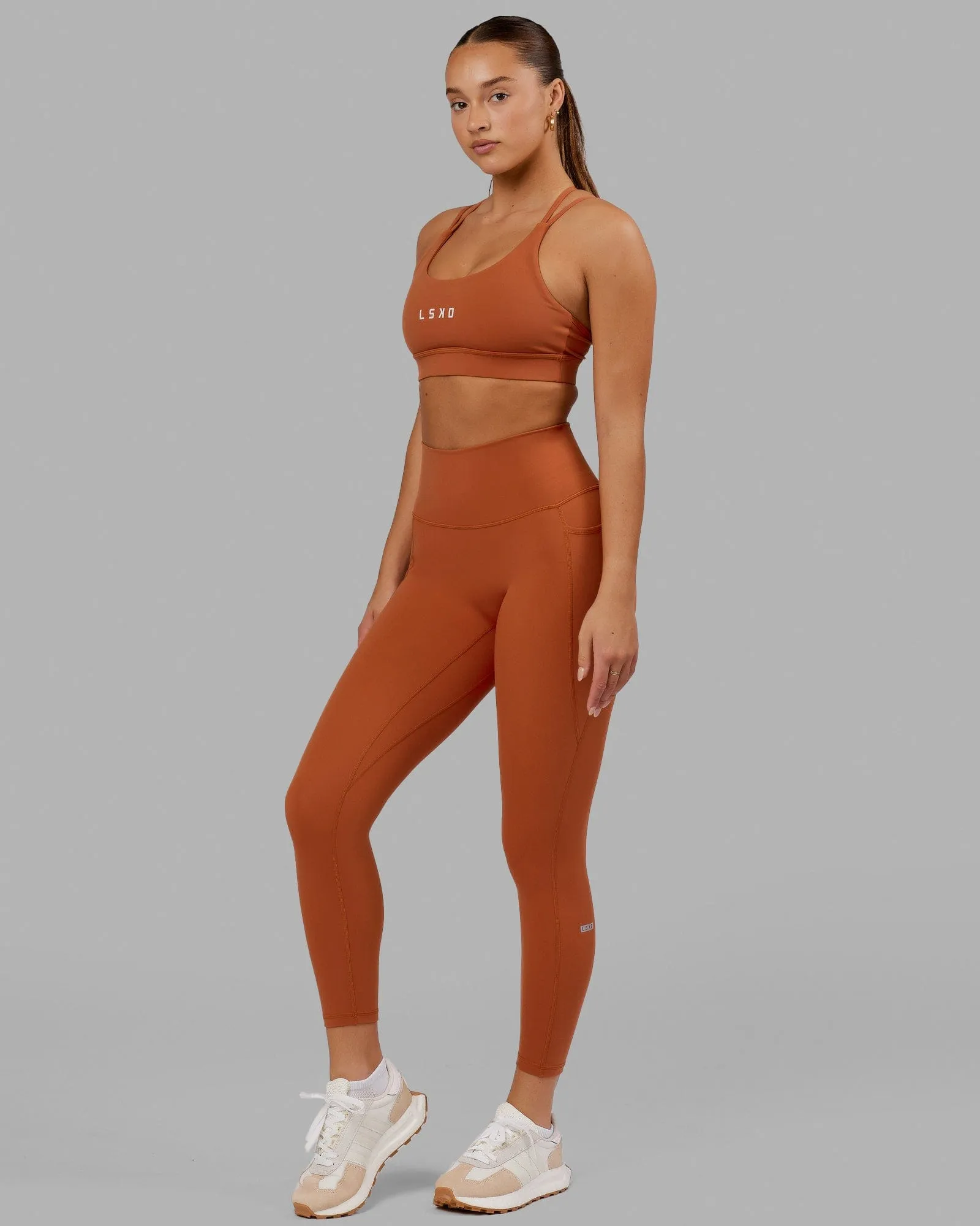 Fusion 7/8 Length Tights with Pockets - Auburn sold by LSKD product image thumbnail 2