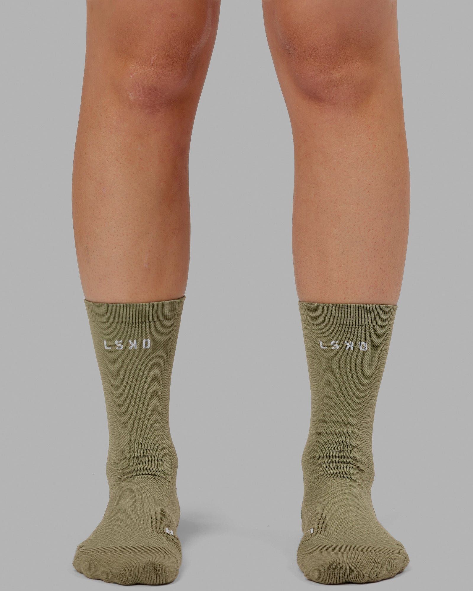 Rep Performance Crew Socks - Olive Fade sold by LSKD
