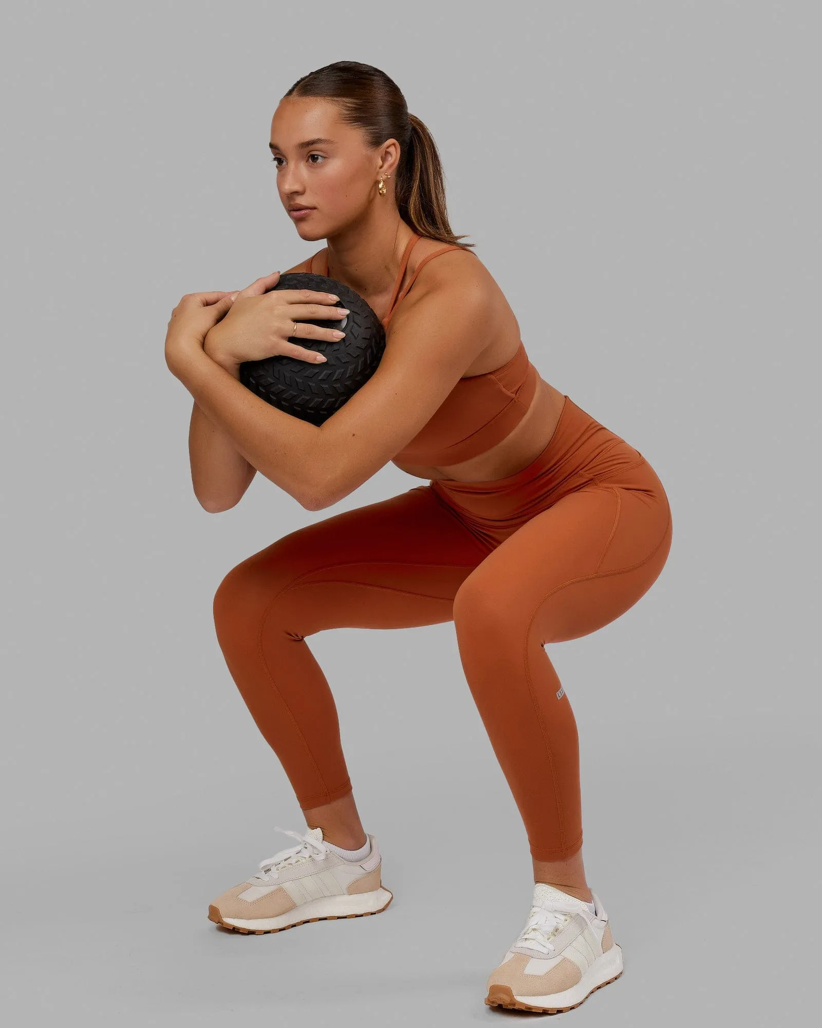 Fusion 7/8 Length Tights with Pockets - Auburn sold by LSKD product image thumbnail 5