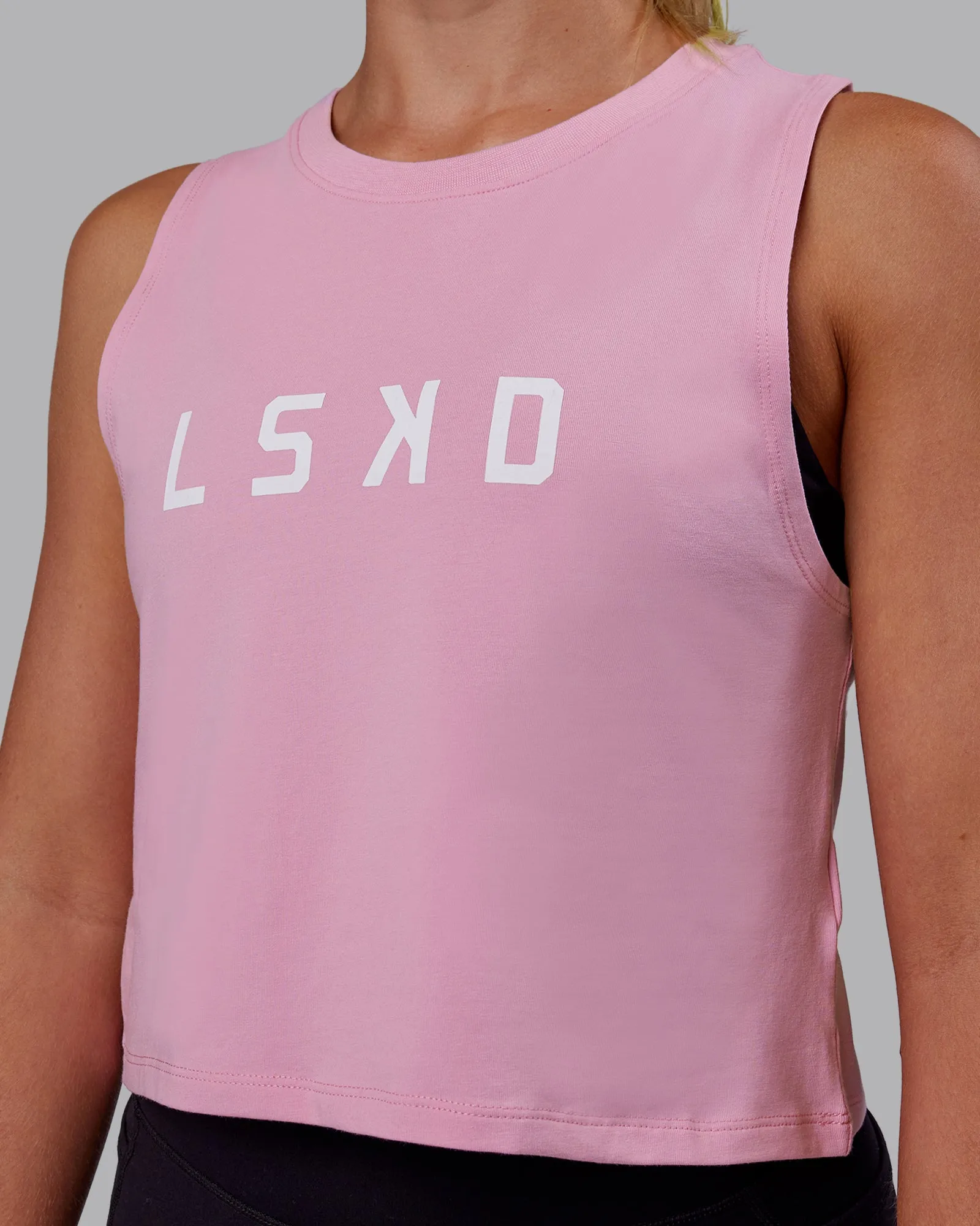 Agile FLXCotton Tank - Bubblegum-White sold by LSKD product image thumbnail 3