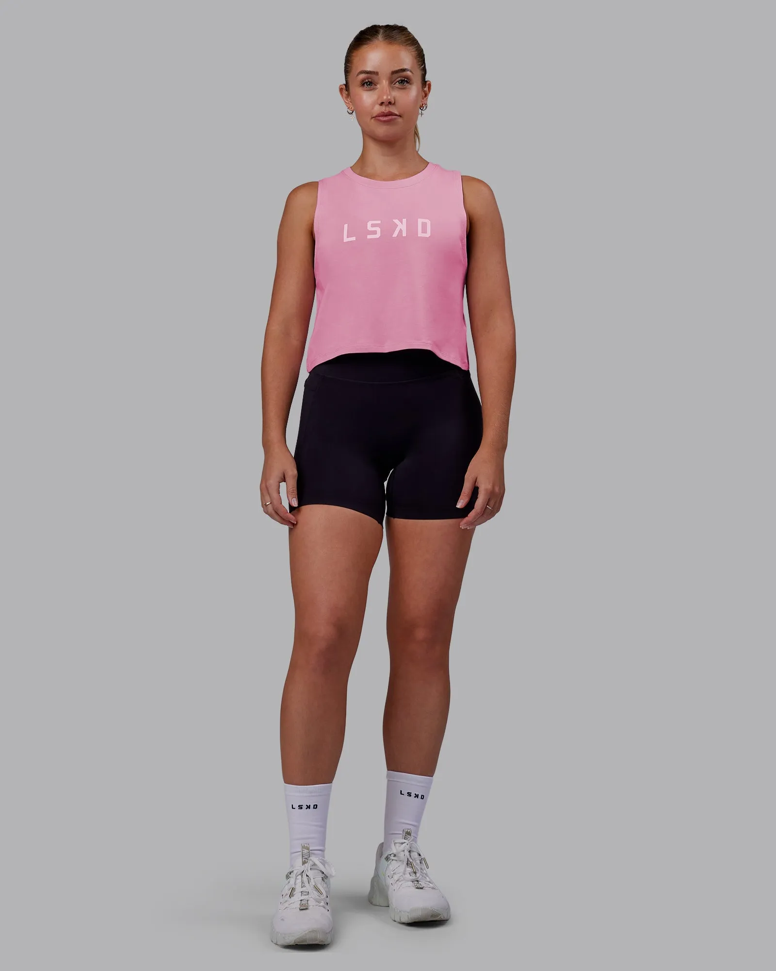 Agile FLXCotton Tank - Bubblegum-White sold by LSKD product image thumbnail 5