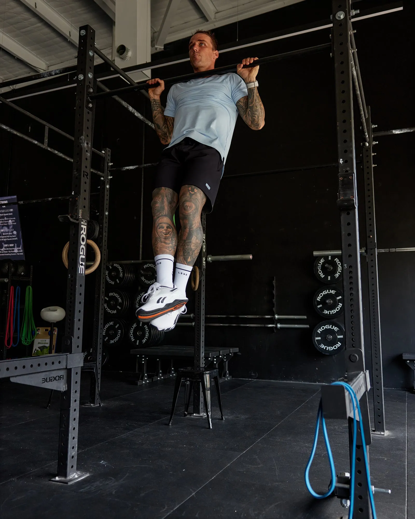 LSKD x Logan Martin Rep 7" Performance Shorts - Pirate Black-Windsurfer sold by LSKD product image thumbnail 5