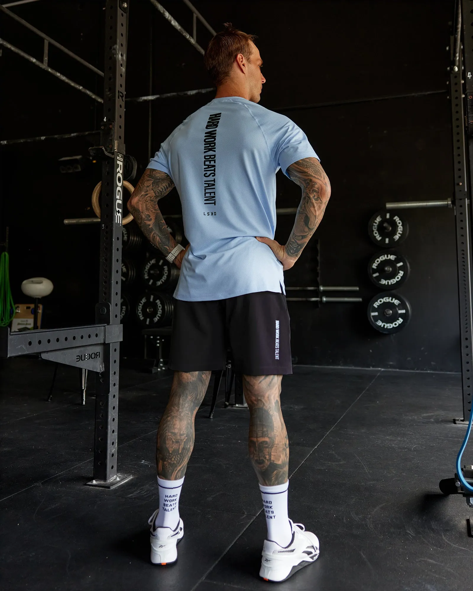 LSKD x Logan Martin Rep 7" Performance Shorts - Pirate Black-Windsurfer sold by LSKD product image thumbnail 4