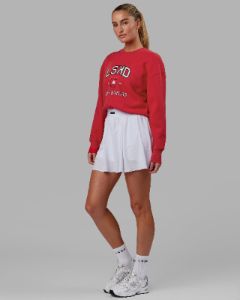 Sports Dept. Cropped Sweater - Scarlet sold by LSKD