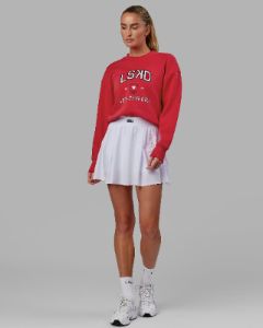 Sports Dept. Cropped Sweater - Scarlet sold by LSKD
