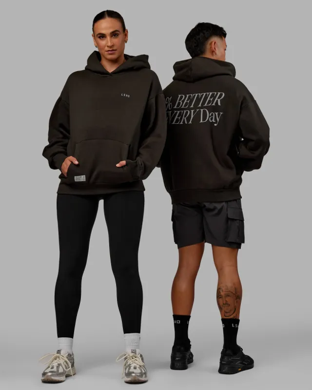 Unisex VS6 Hoodie Oversize - Pirate Black-Circular Grey made by LSKD