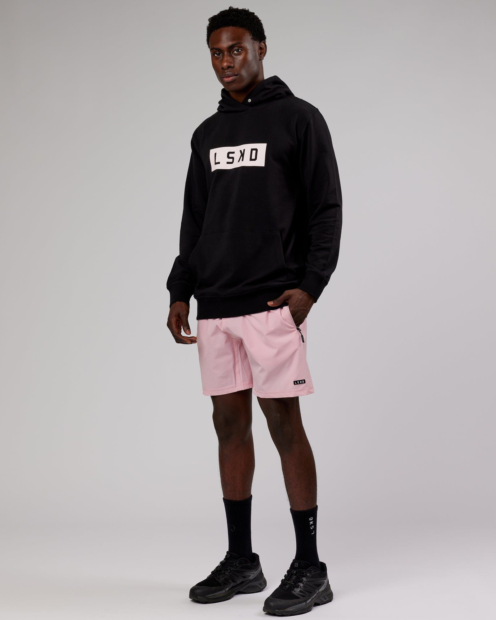 Strength FLXFleece Hoodie - Black-Pink sold by LSKD product image thumbnail 3