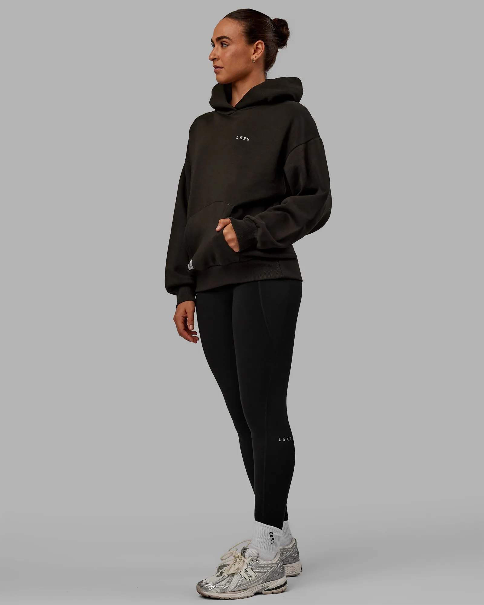 Unisex VS6 Hoodie Oversize - Pirate Black-Circular Grey sold by LSKD product image thumbnail 4