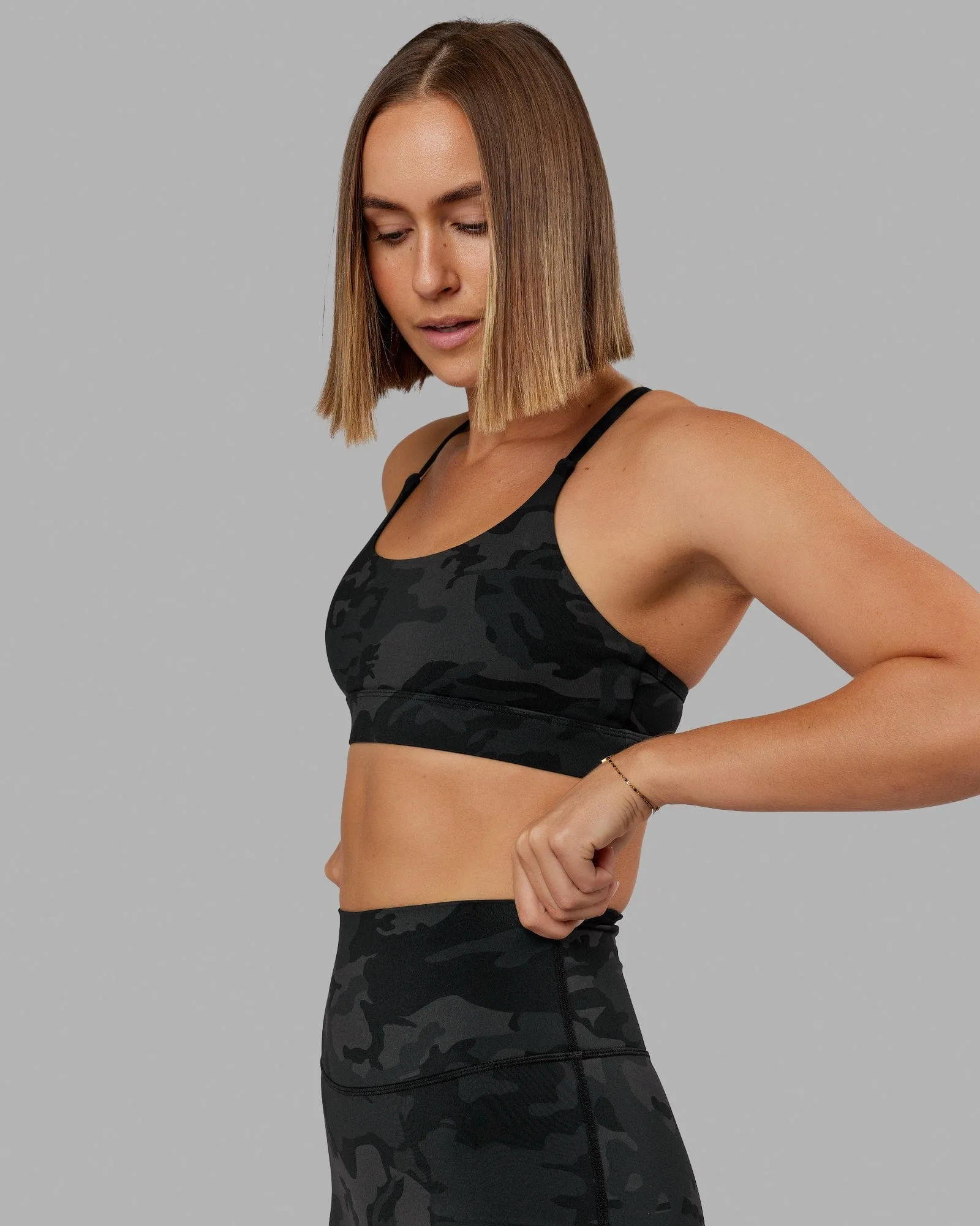 Elixir Sports Bra - Black Camo sold by LSKD product image thumbnail 3