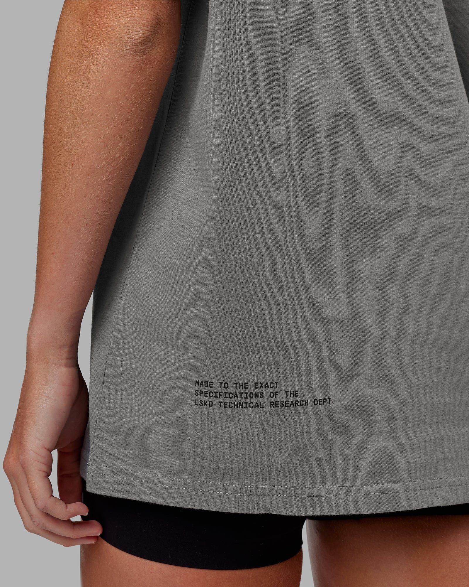Unisex Lab Heavyweight Tee Oversize - Graphite sold by LSKD product image thumbnail 2