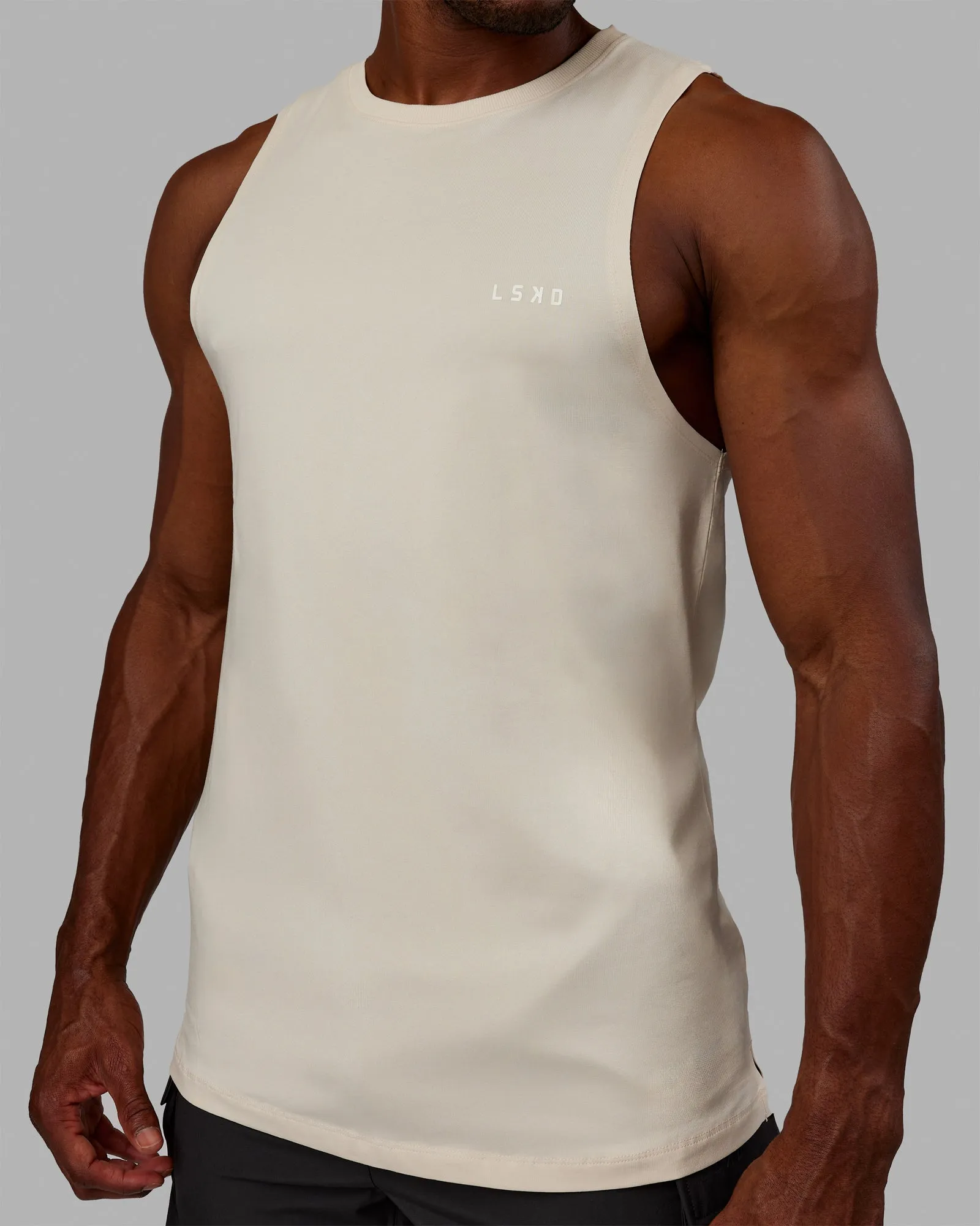 Deluxe PimaFLX Tank - Chalk sold by LSKD product image thumbnail 4