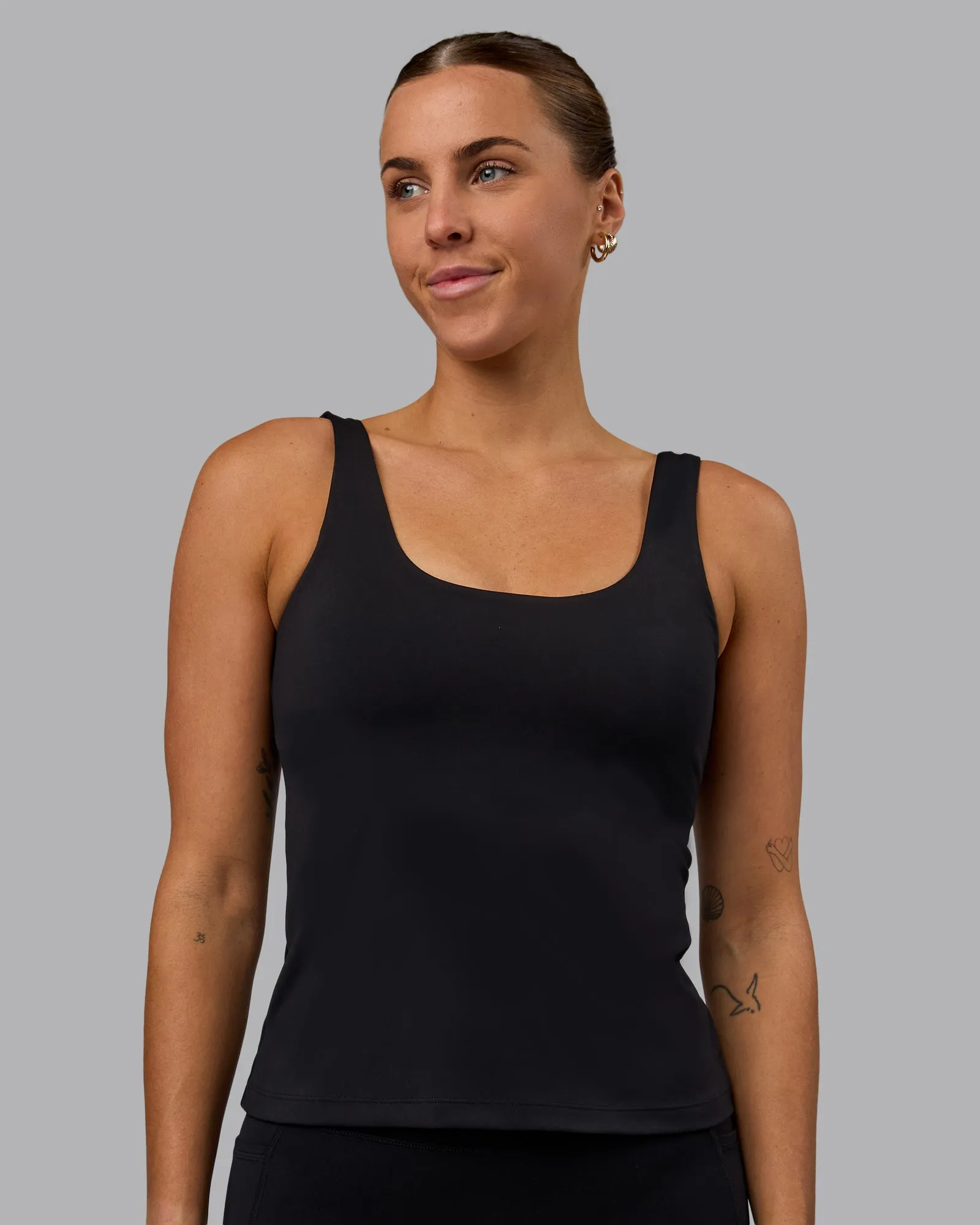 Staple Active Shelf Bra Tank - Black sold by LSKD product image thumbnail 2