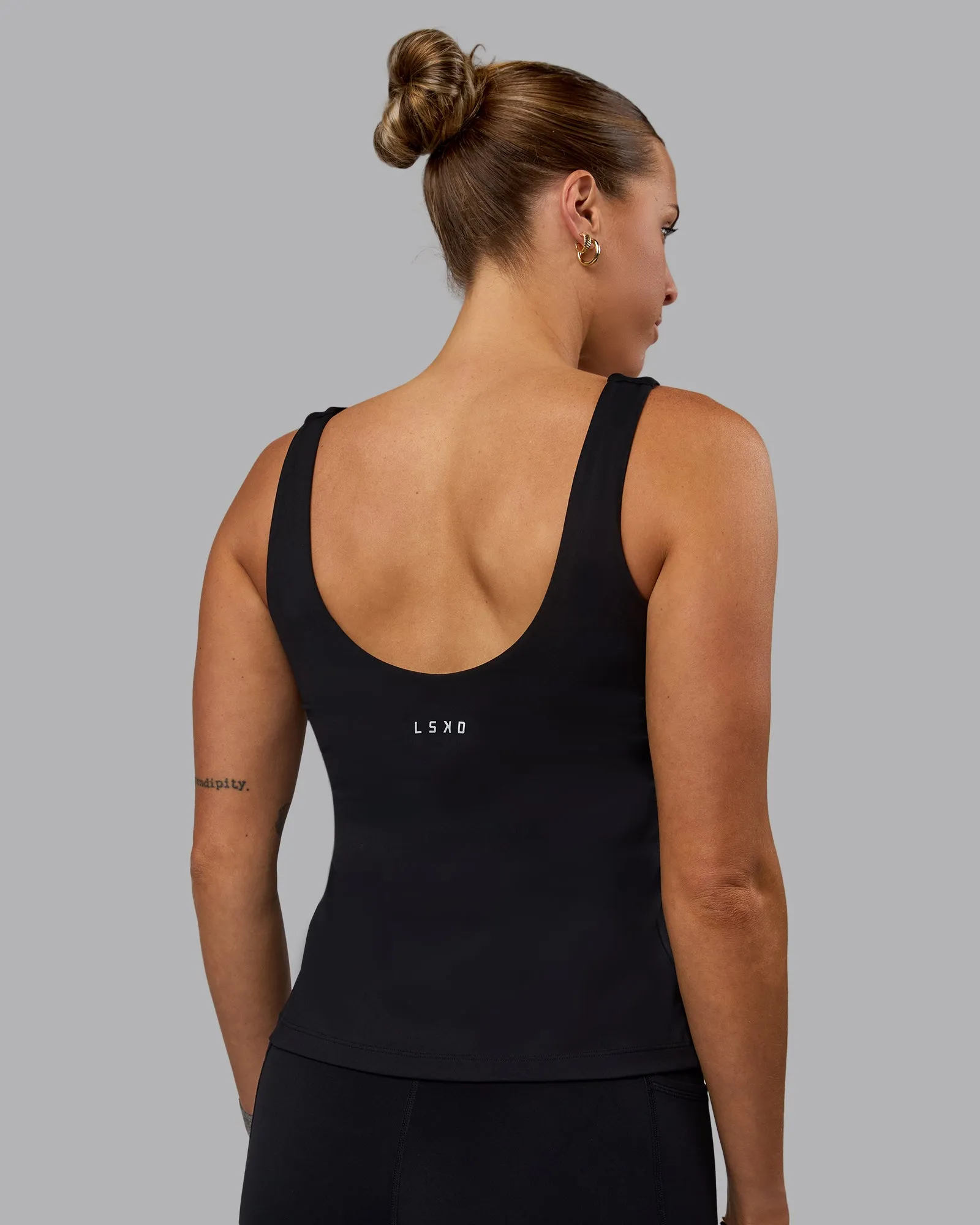 Staple Active Shelf Bra Tank - Black sold by LSKD product image thumbnail 5