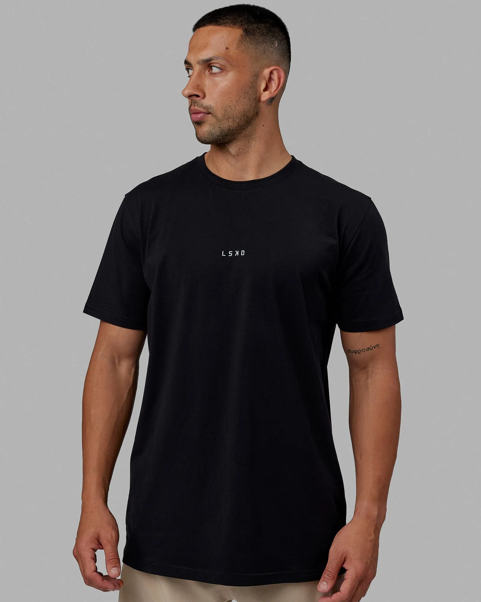 Base FLXCotton Tee - Black sold by LSKD