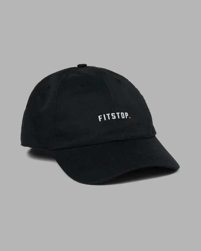 Washed Fitstop Cap - Washed Black sold by LSKD