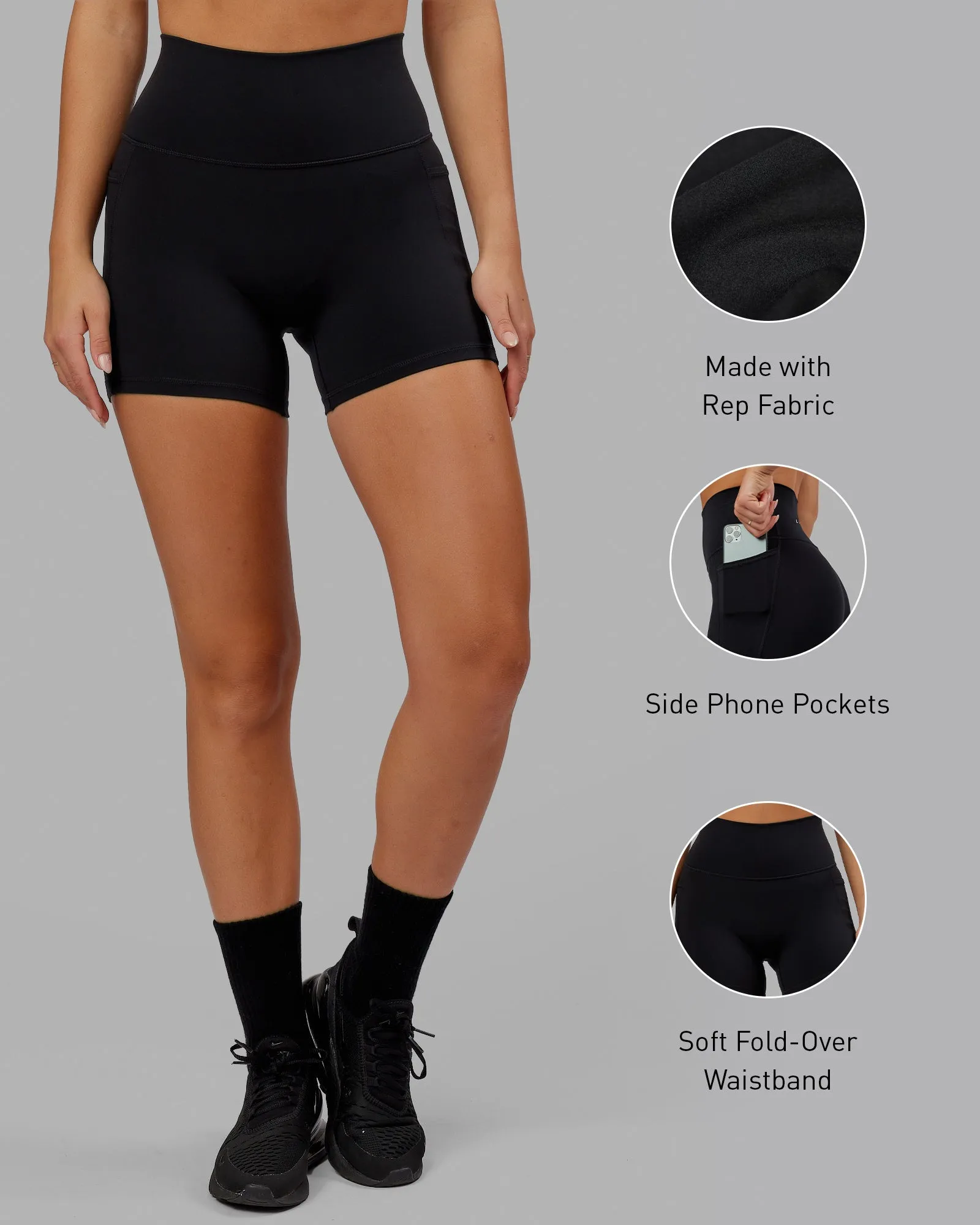 O.G. Fusion X-Short Tight with Pockets - Black sold by LSKD product image thumbnail 2