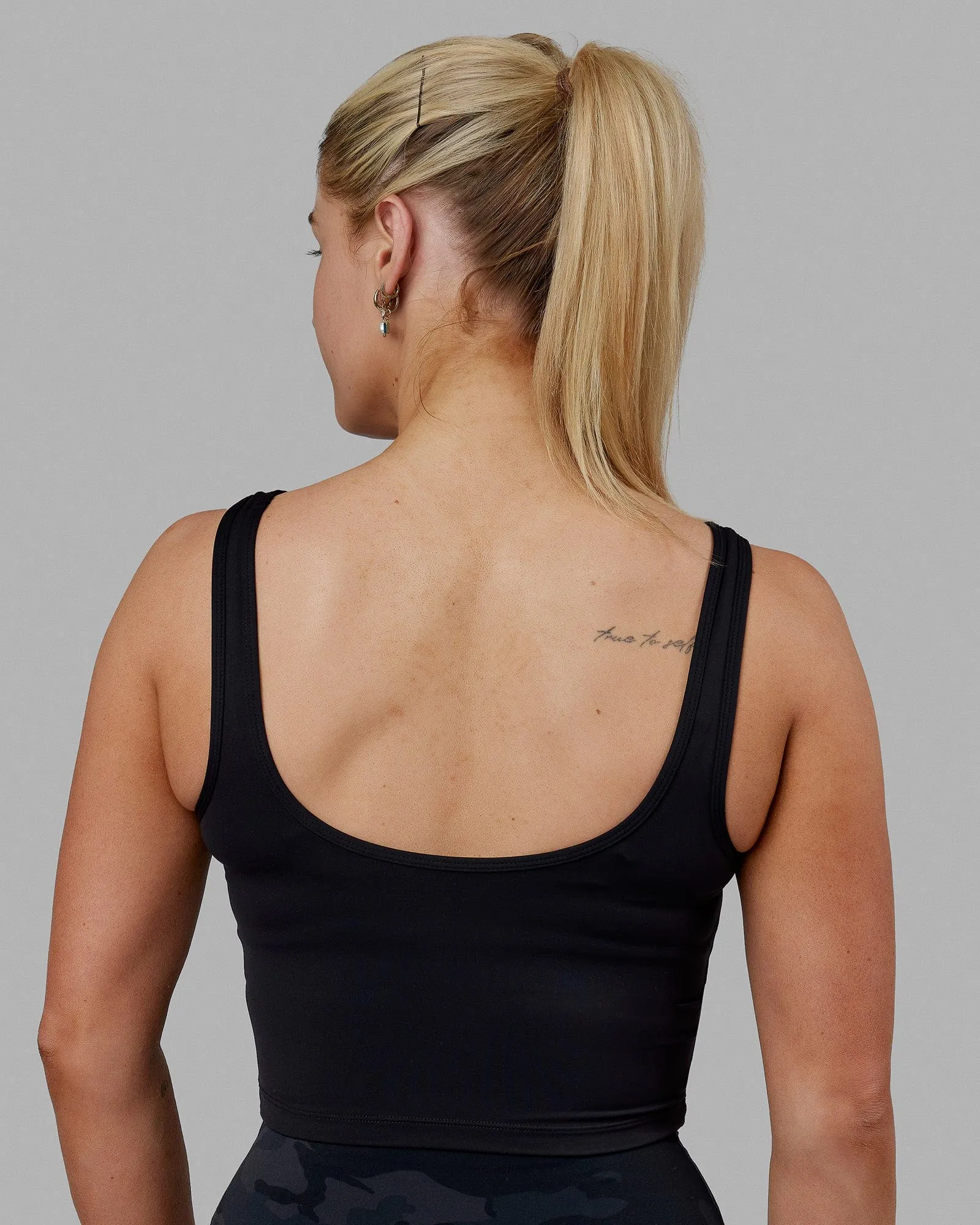 Staple Active Cropped Tank - Black sold by LSKD product image thumbnail 2