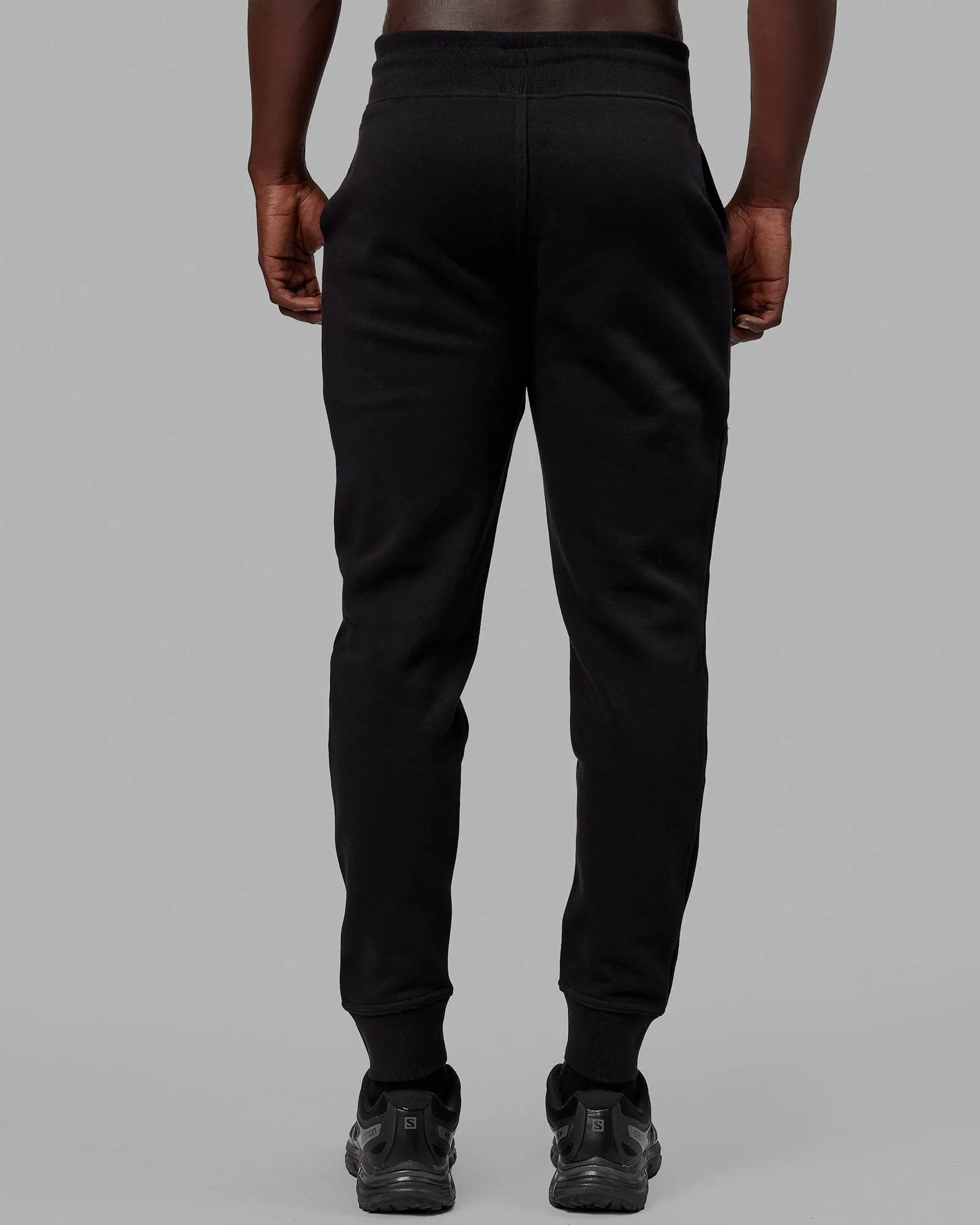 Unisex Structure Track Pants - Black-Black sold by LSKD product image thumbnail 4