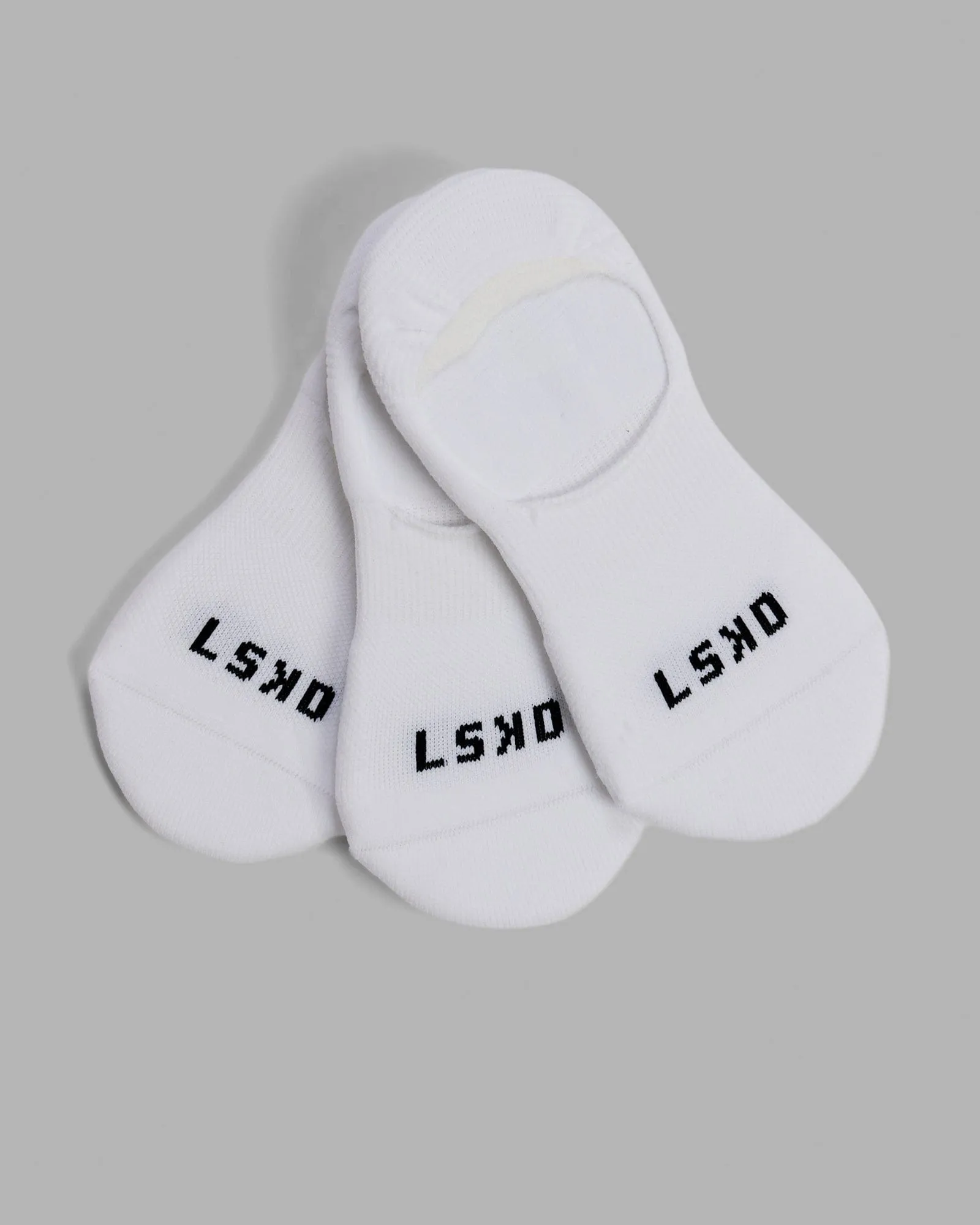 Performance No Show Socks 3 Pack - White sold by LSKD