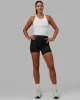 Flow Performance Tank With Shelf Bra - White sold by LSKD