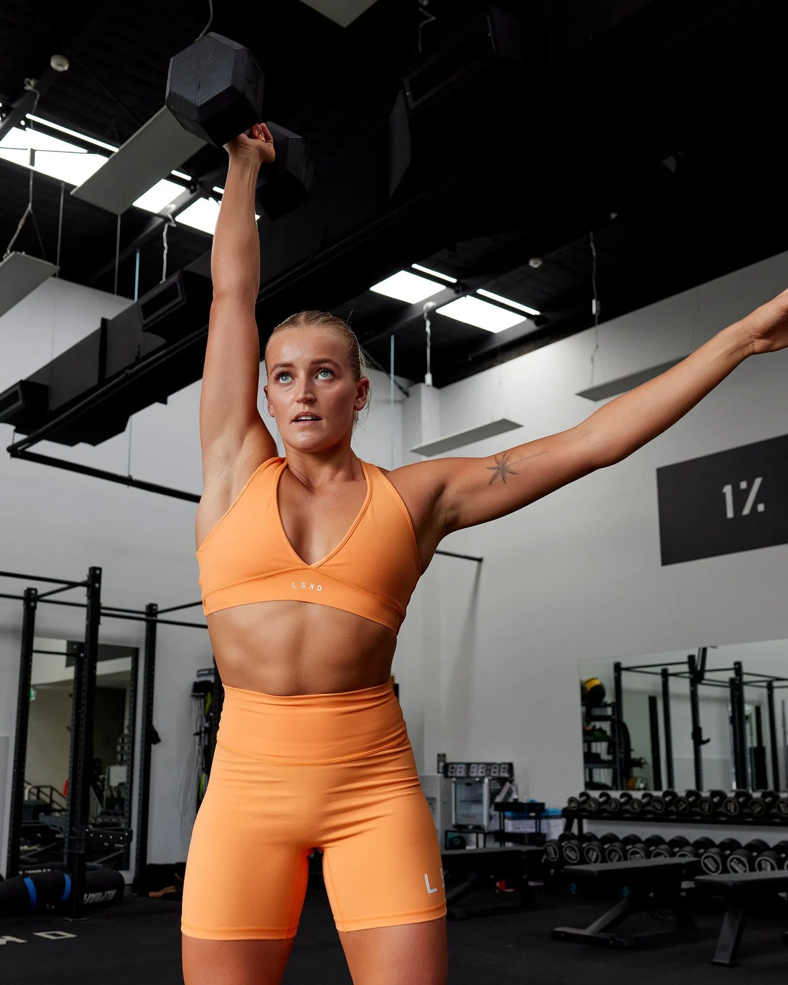 Stamina Sports Bra - Tangerine sold by LSKD product image thumbnail 2