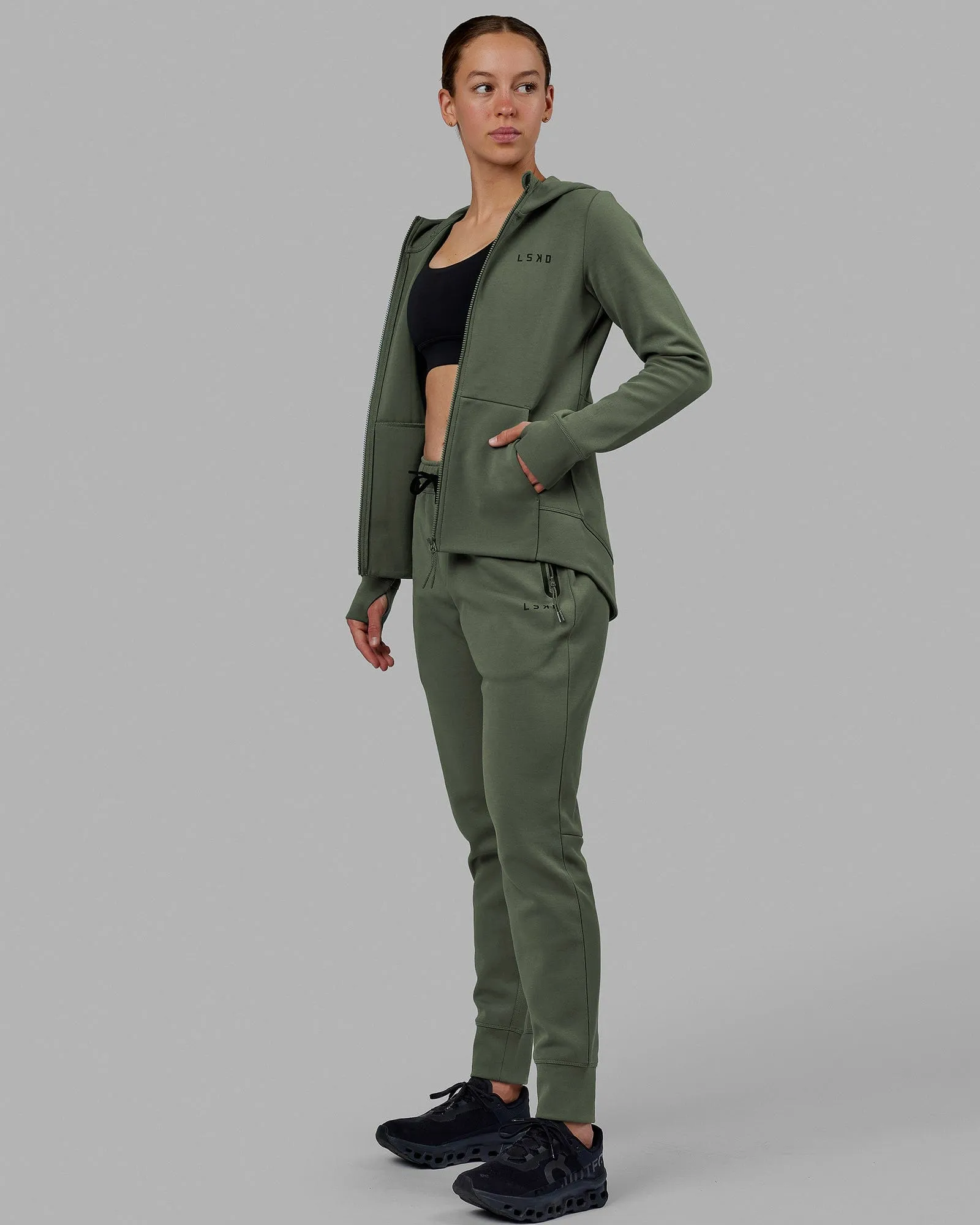 Womens Athlete ForgedFleece Track Pants - Dark Forest sold by LSKD product image thumbnail 5