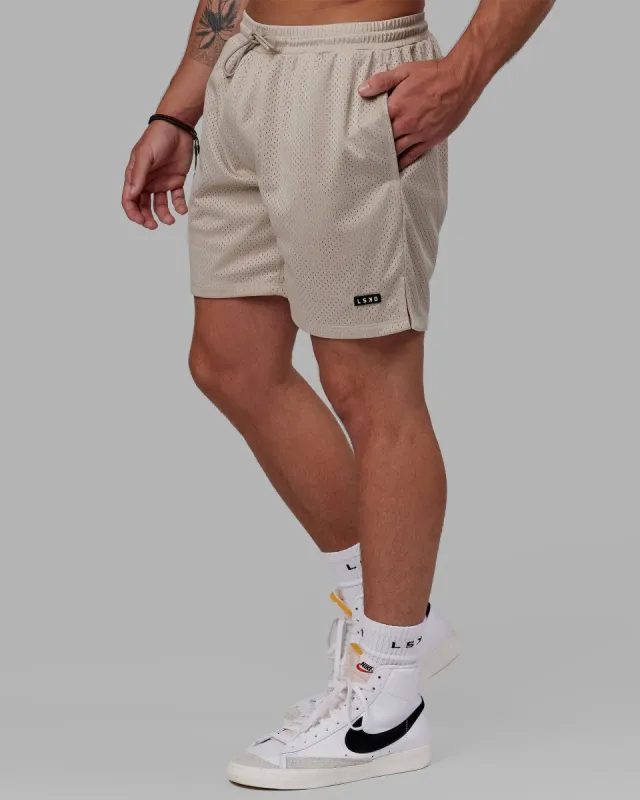 Fundamental Mesh Shorts - Shale Beige sold by LSKD