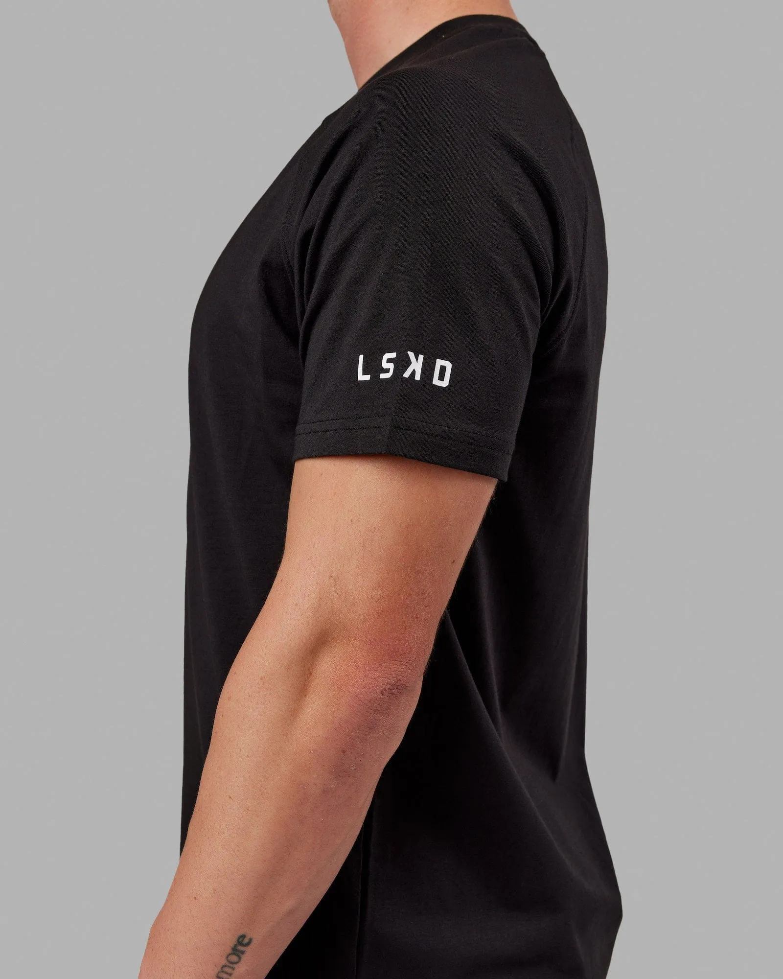 Fitstop Fast FLXCotton Tee - Black-White sold by LSKD product image thumbnail 5