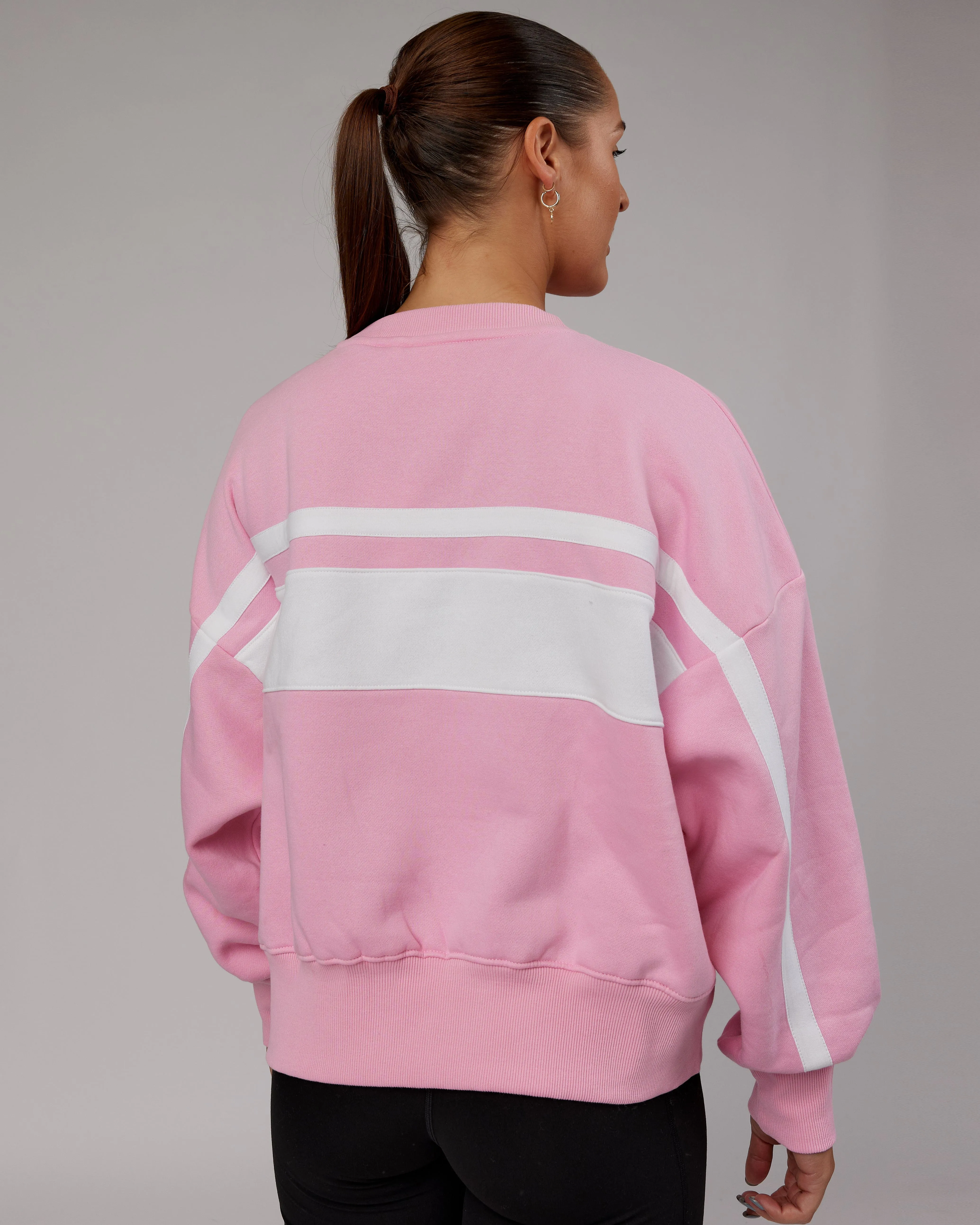 Intercept Sweater - Pink Frosting-White sold by LSKD product image thumbnail 4