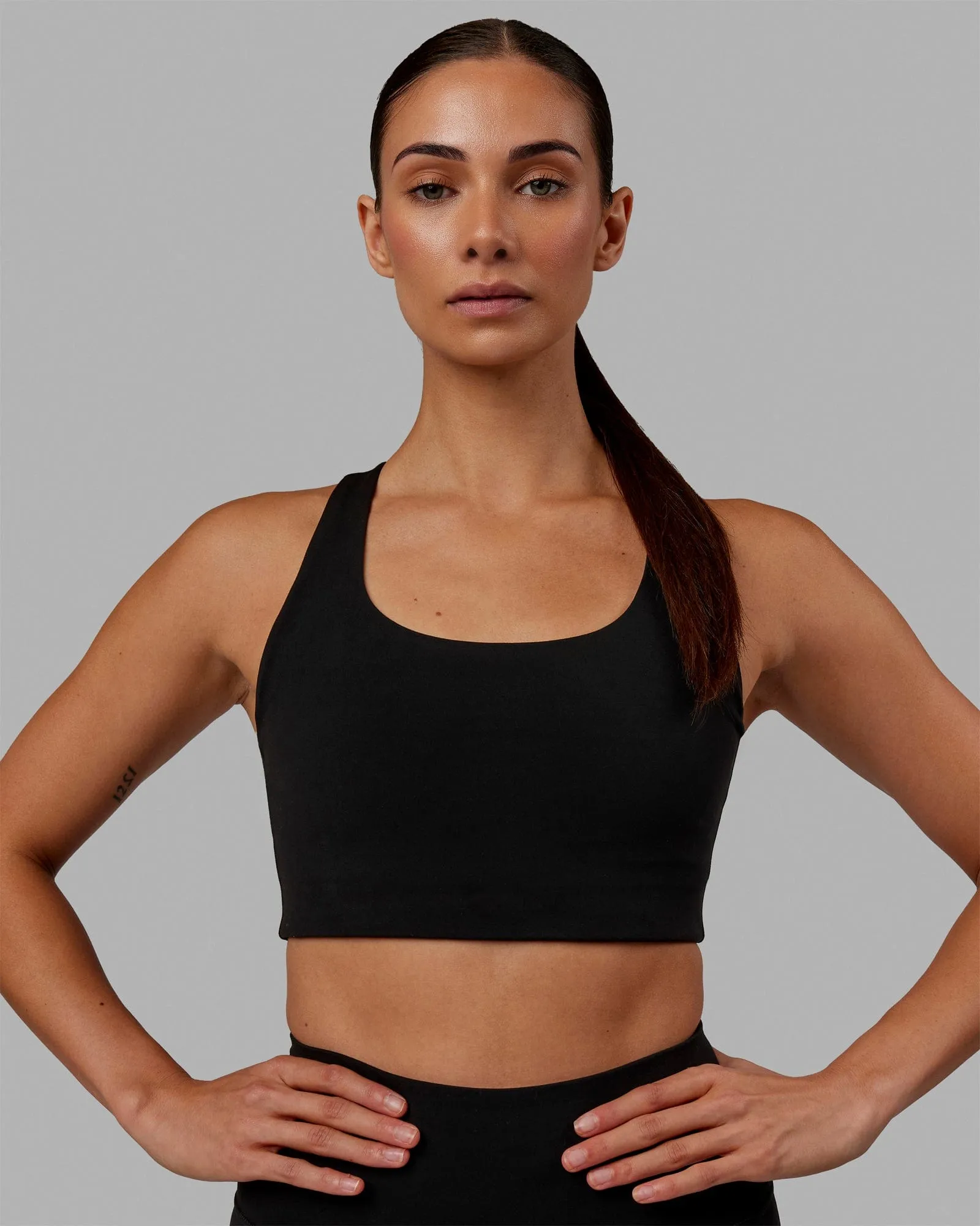 Ace Long Line Bra - Black sold by LSKD product image thumbnail 3