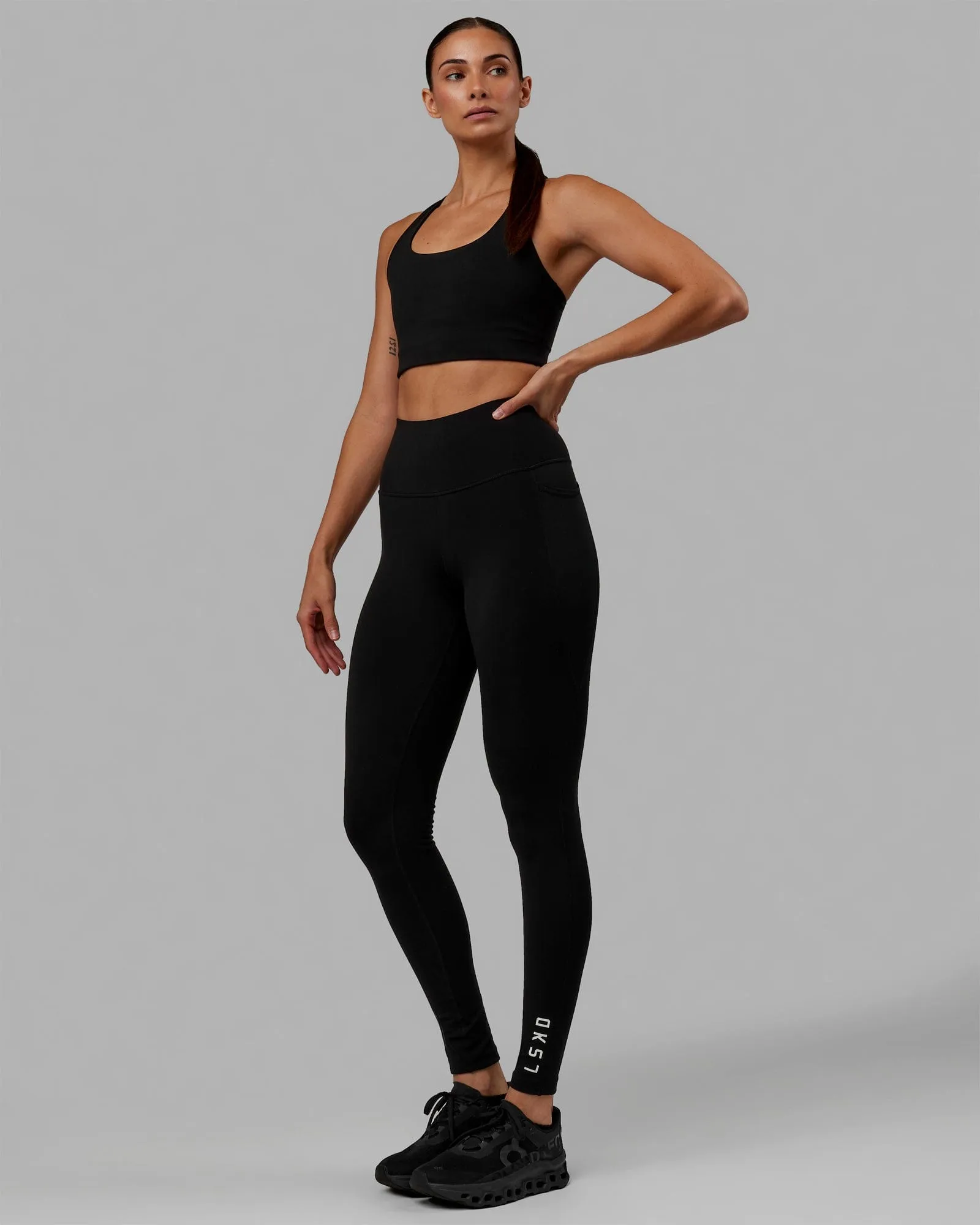 Ace Long Line Bra - Black sold by LSKD product image thumbnail 4