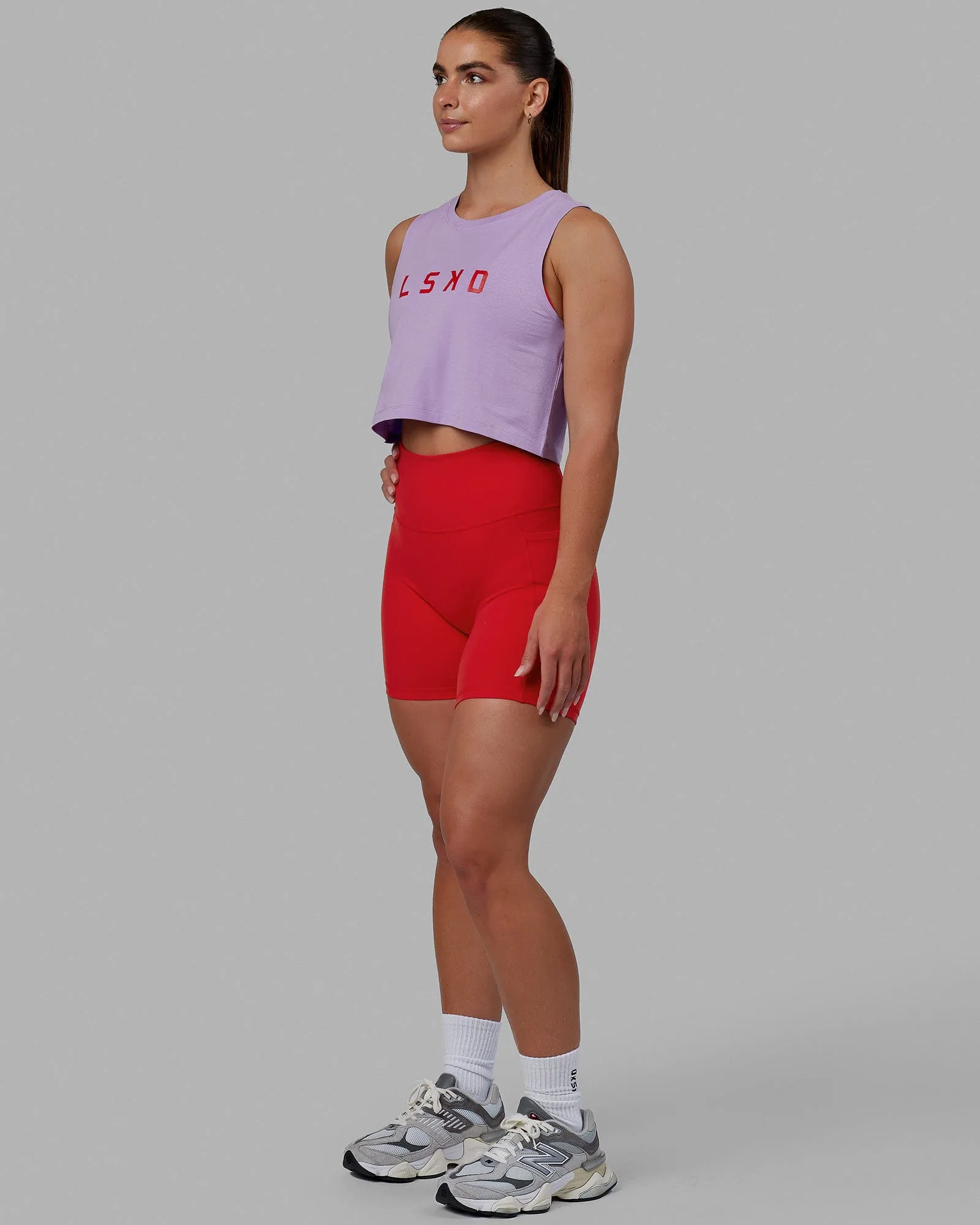 Agile FLXCotton Tank - Pale Lilac-Infrared sold by LSKD product image thumbnail 3