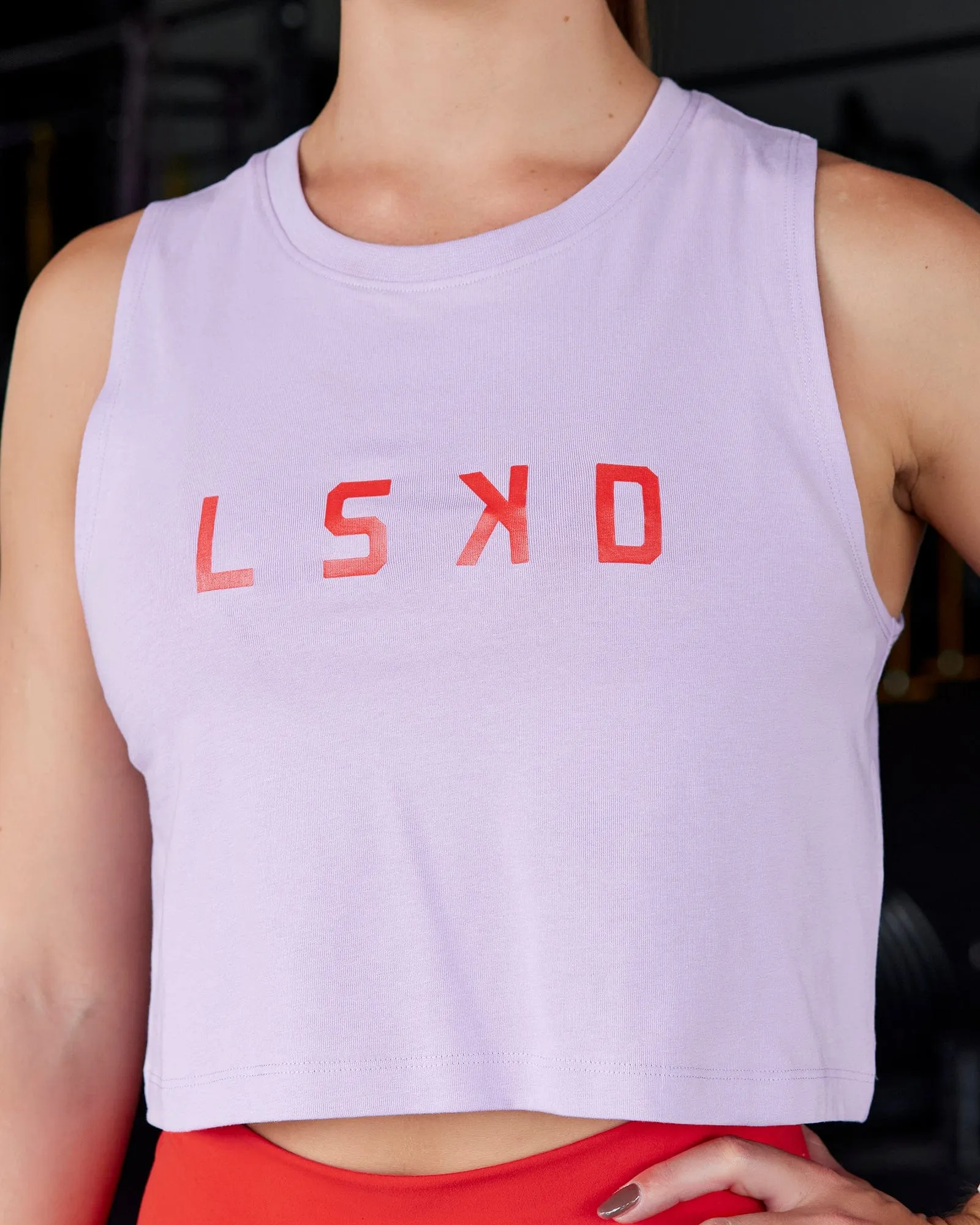Agile FLXCotton Tank - Pale Lilac-Infrared sold by LSKD product image thumbnail 4