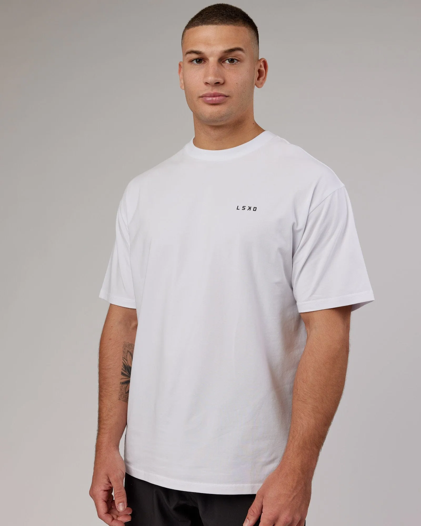 VS6 FLXCotton Tee Oversize - White-Black sold by LSKD product image thumbnail 4
