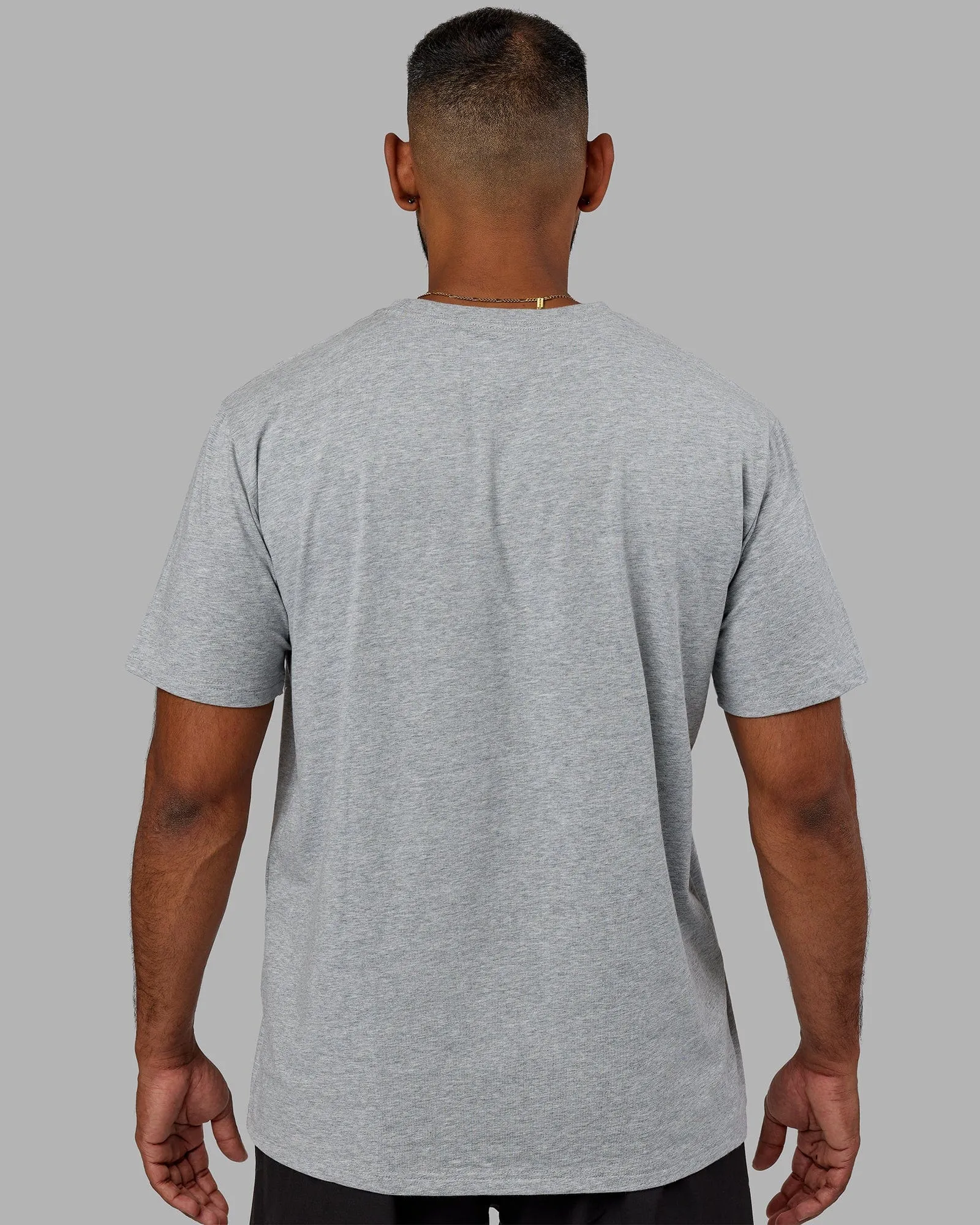 Base FLXCotton Tee - Lt Grey Marl sold by LSKD product image thumbnail 4