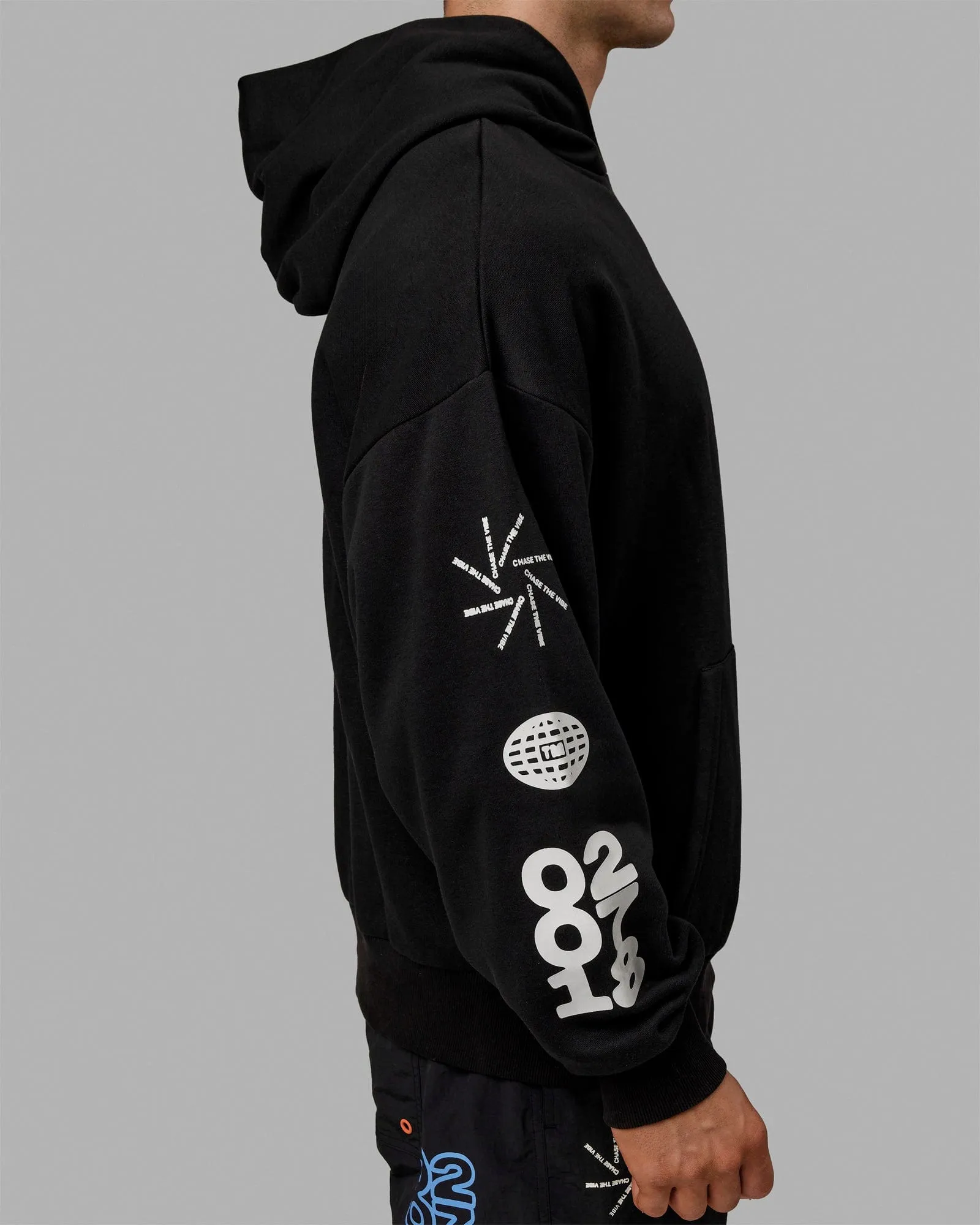 Unisex Millennium Hoodie Oversize - Black-Off White sold by LSKD product image thumbnail 5