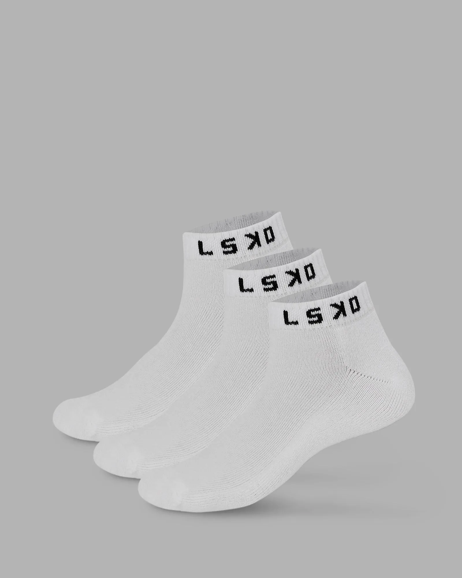 Daily Ankle Socks 3 Pack - White sold by LSKD