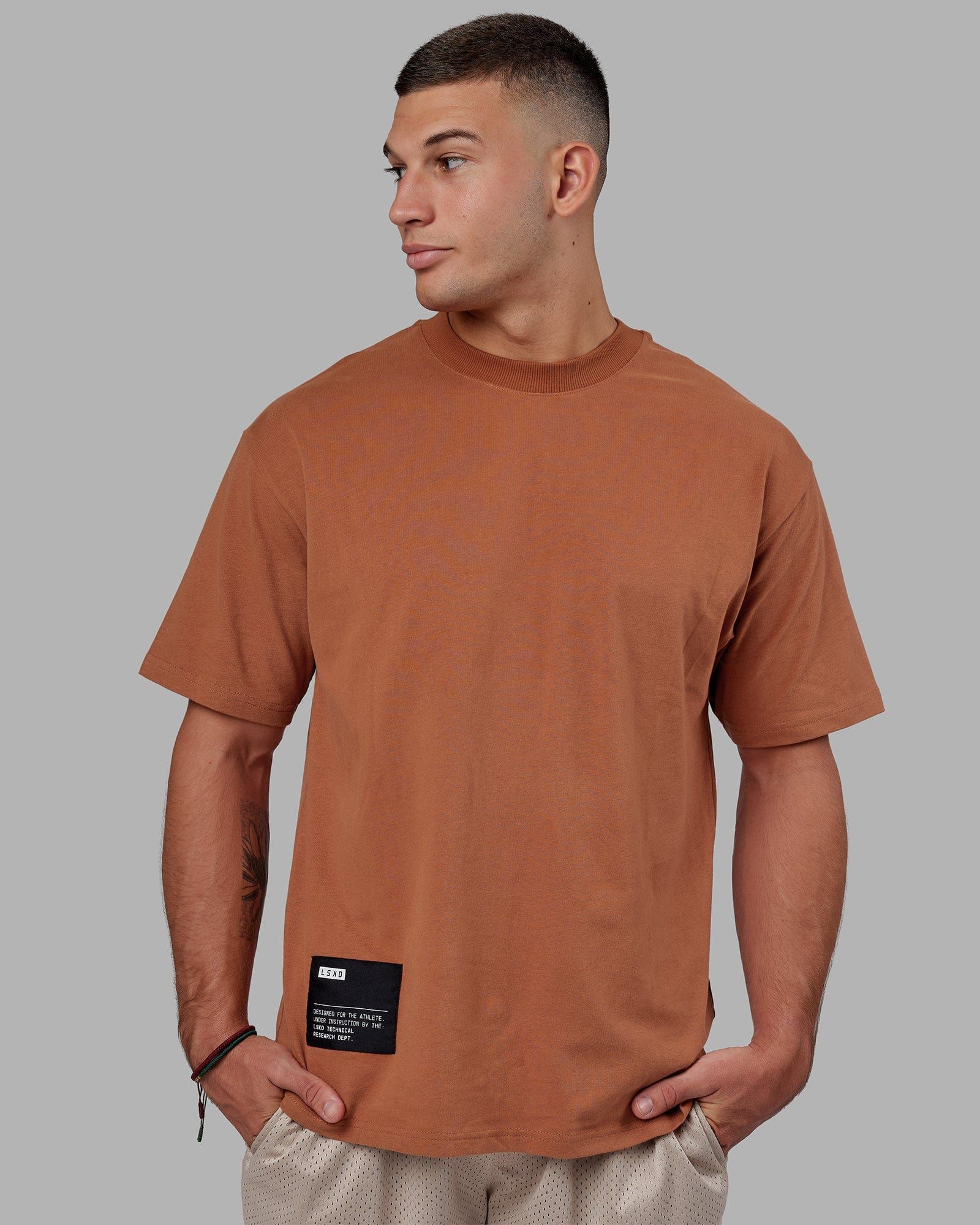 R&D Heavyweight Oversize Tee - Hazel sold by LSKD