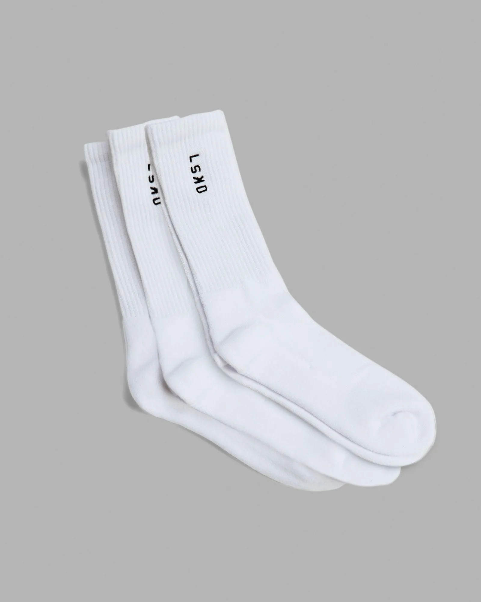 Signal Crew Socks 3 Pack - White-Black sold by LSKD product image thumbnail 5