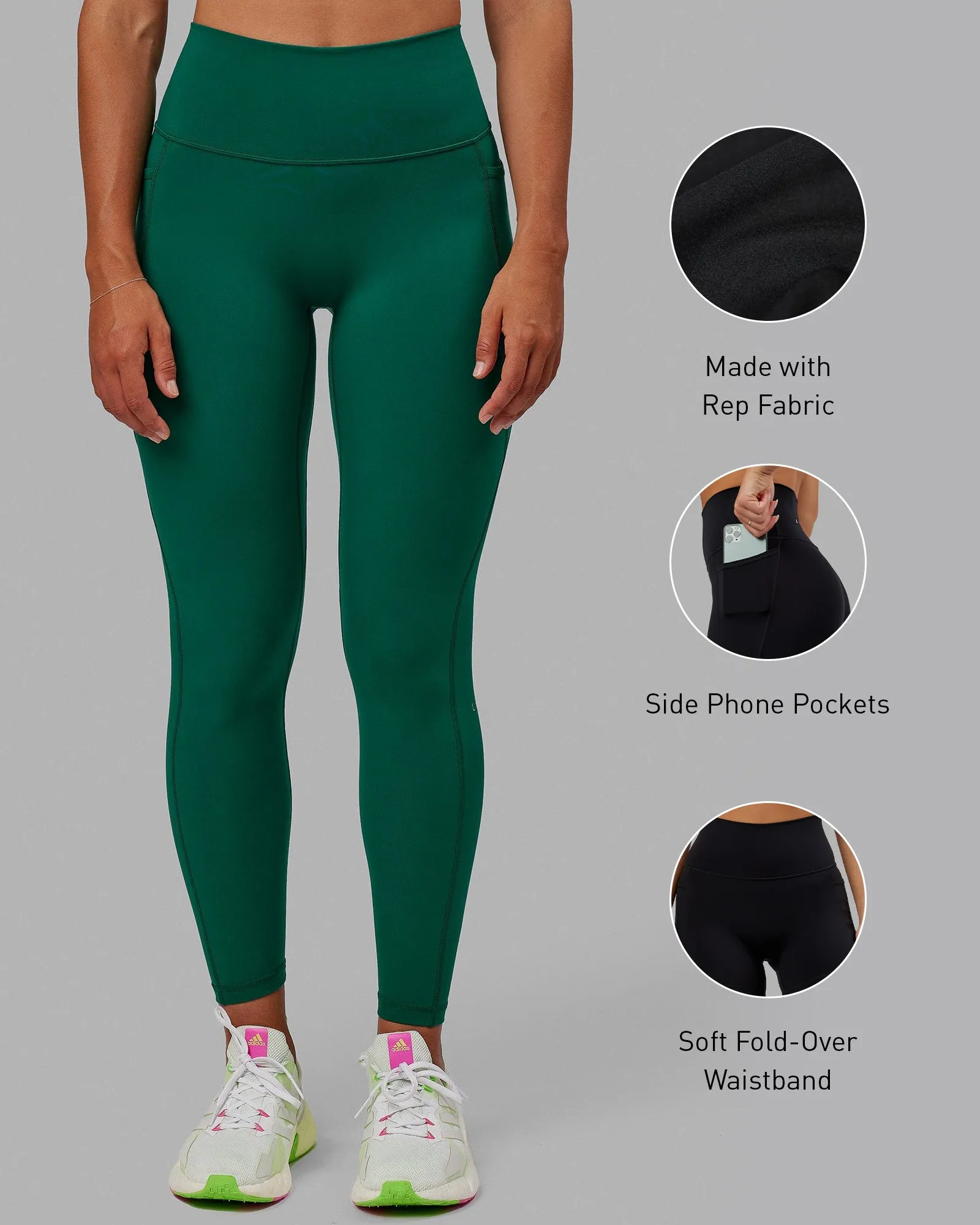 Fusion Full Length Tights - Malachite sold by LSKD product image thumbnail 2