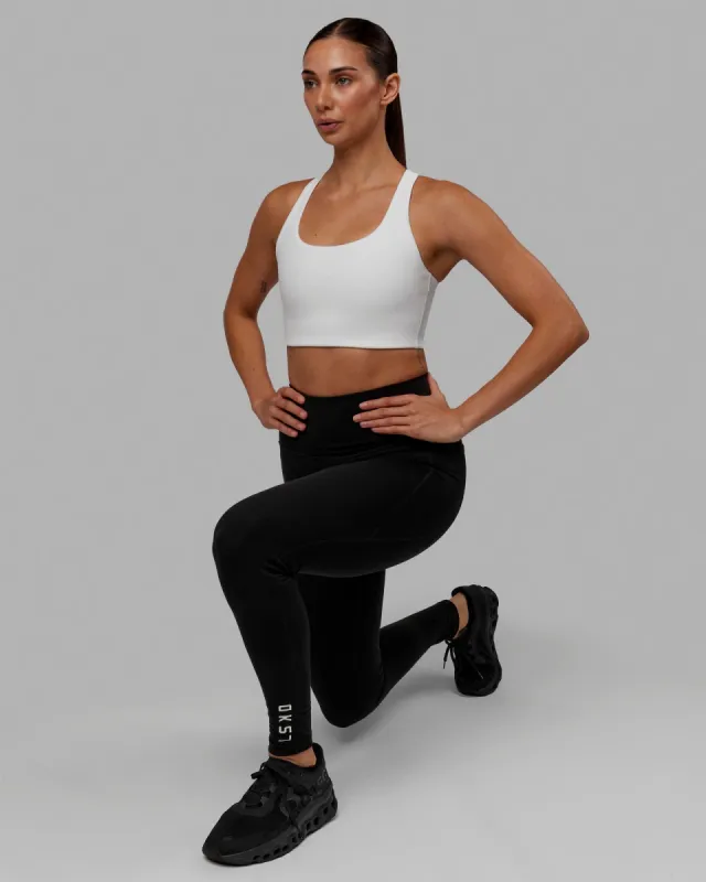 Ace Long Line Bra - White sold by LSKD