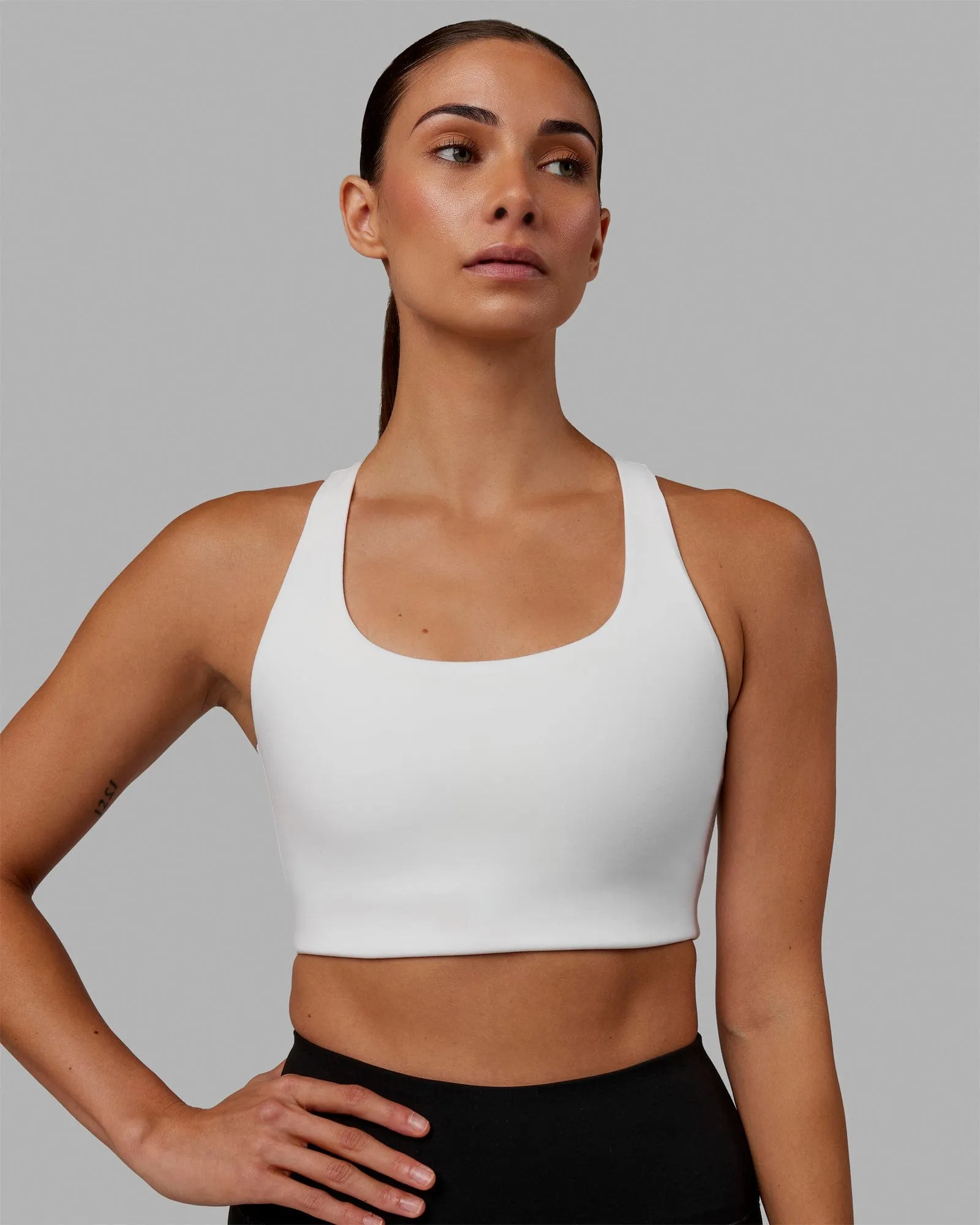 Ace Long Line Bra - White sold by LSKD product image thumbnail 3