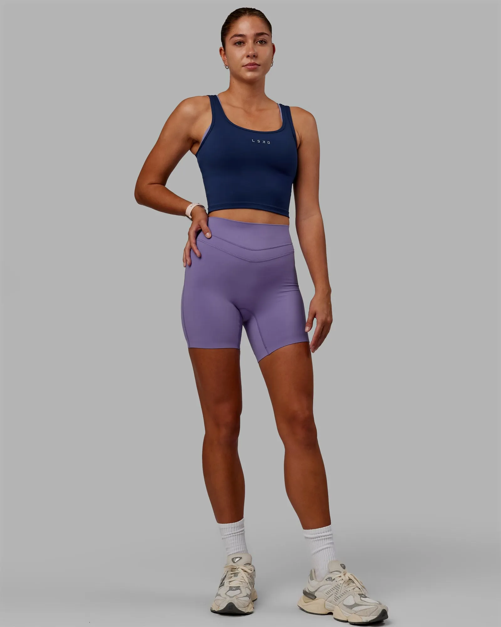 Staple Active Cropped Tank - Midnight Blue sold by LSKD product image thumbnail 5