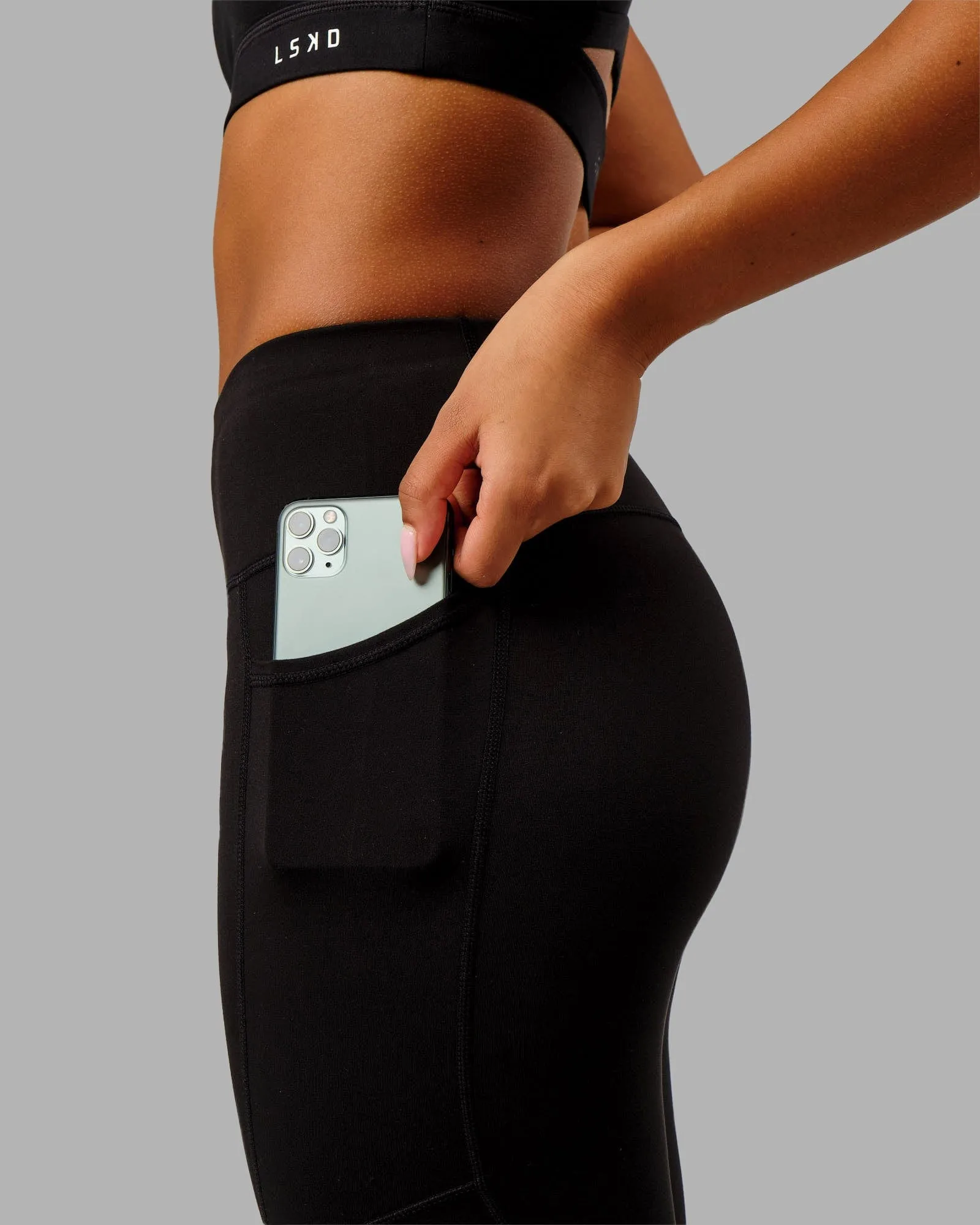 Rep 7/8 Length Tight - Black-Black sold by LSKD product image thumbnail 3