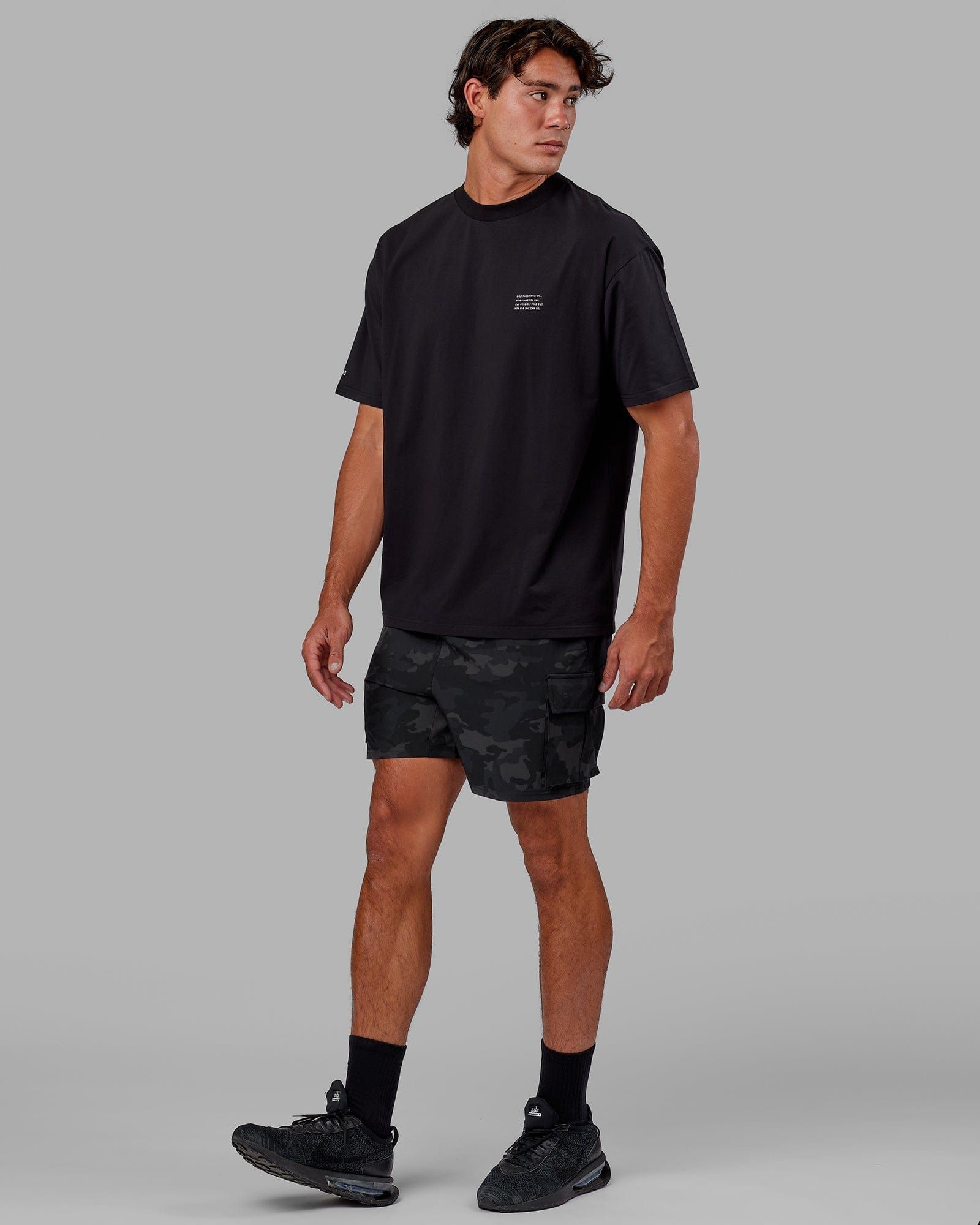 Energy Stretch 6" Performance Cargo Shorts - Black Camo sold by LSKD product image thumbnail 5